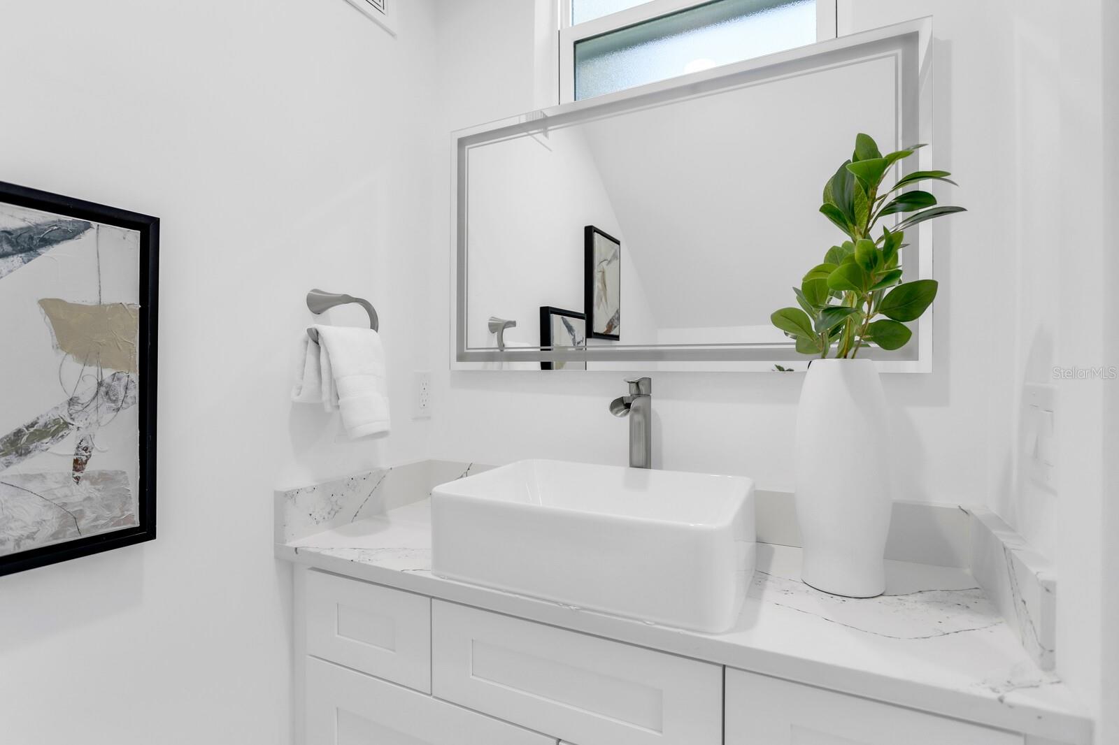 half bath on the first floor