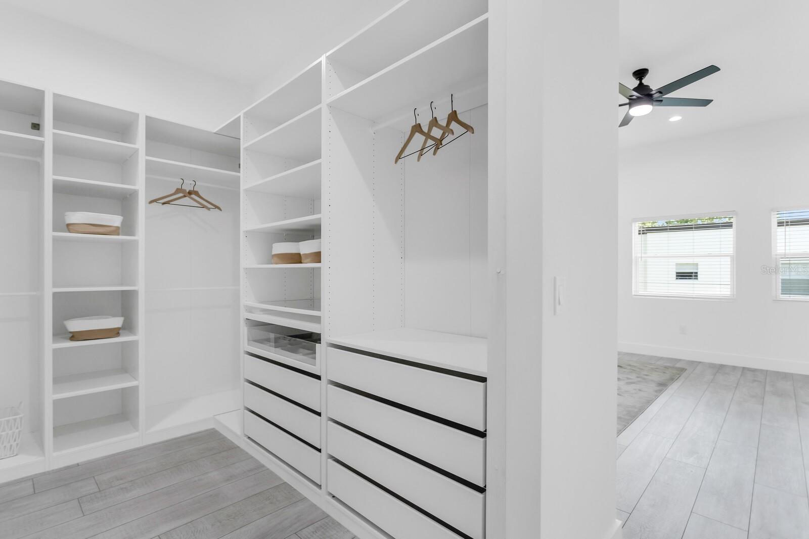 master bedroom custom walk-in closet