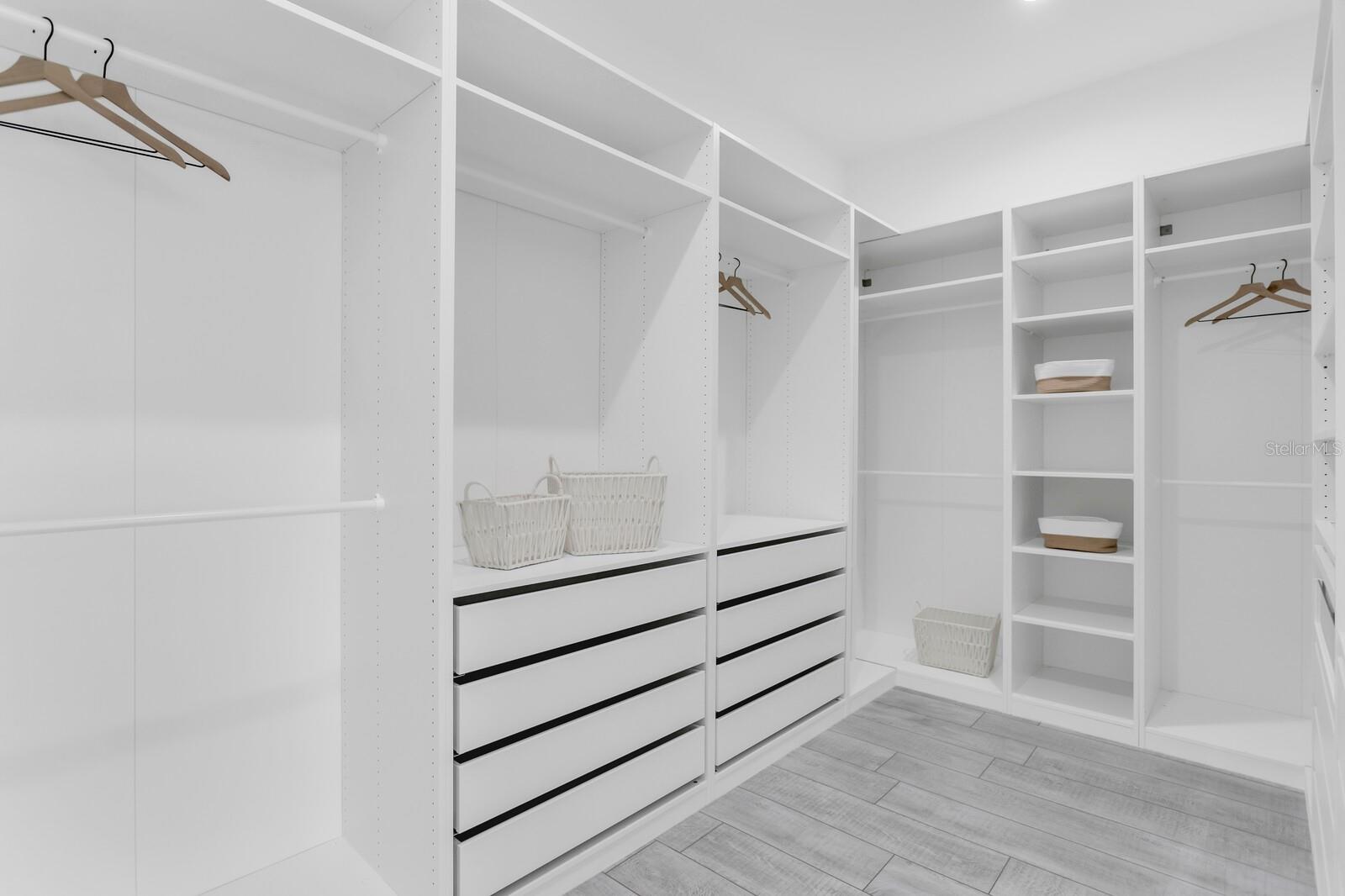 master bedroom custom walk-in closet