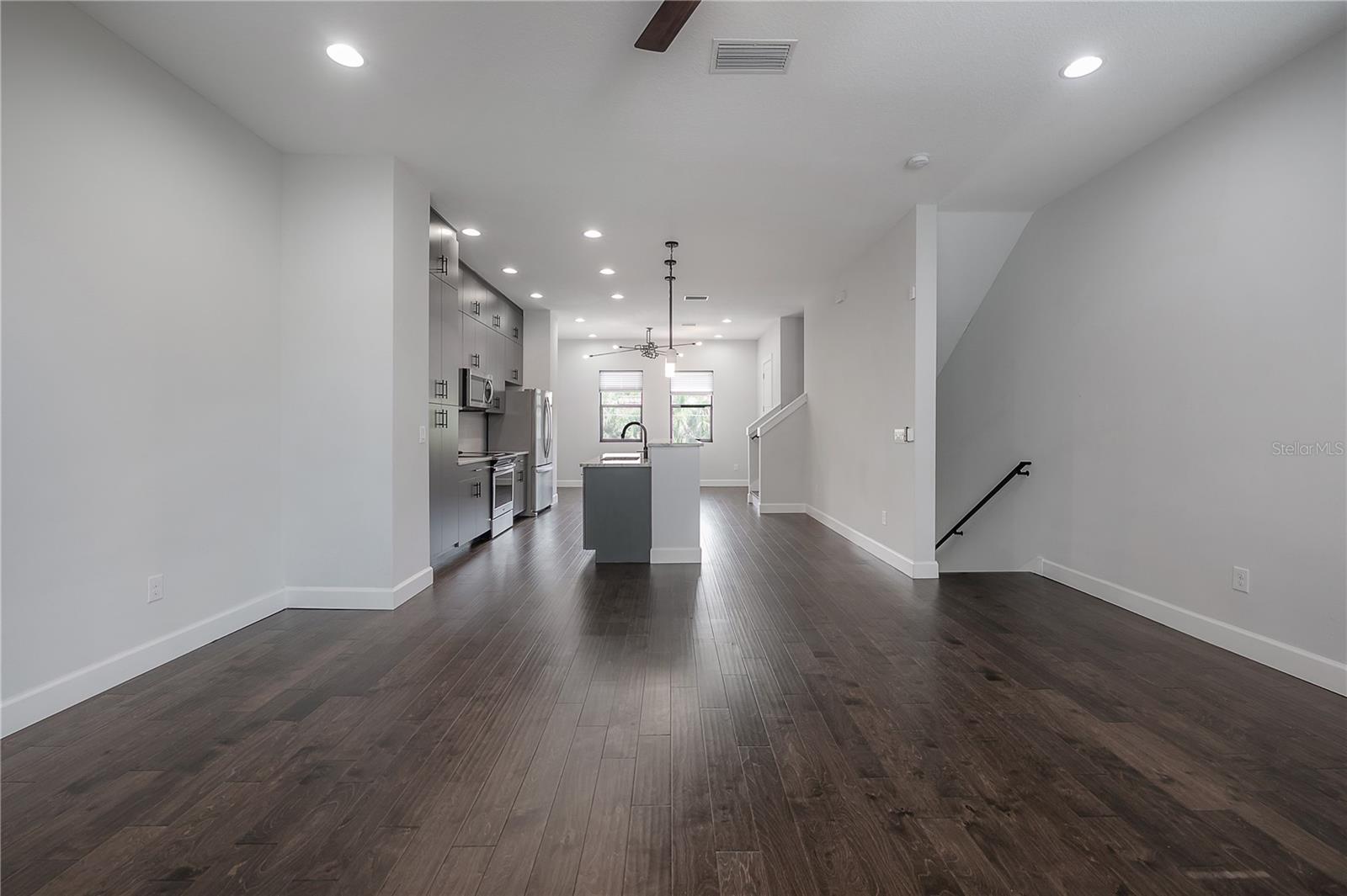 Living room and kitchen on 2nd level