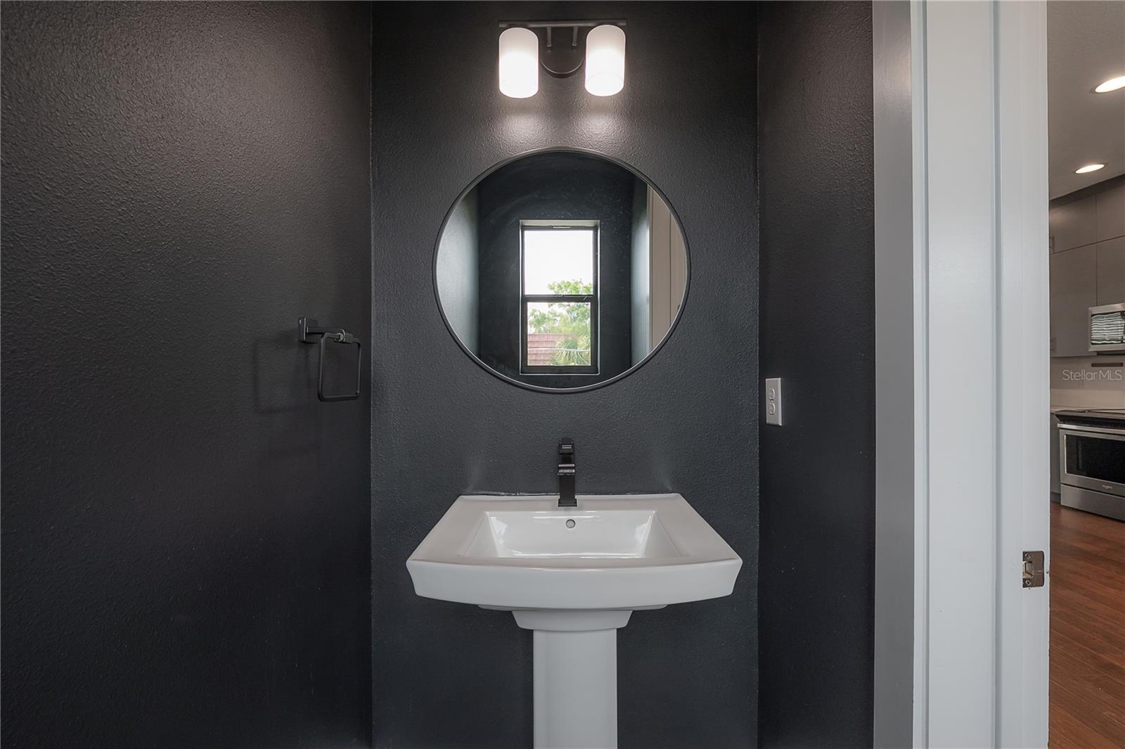 Powder room on 2nd level