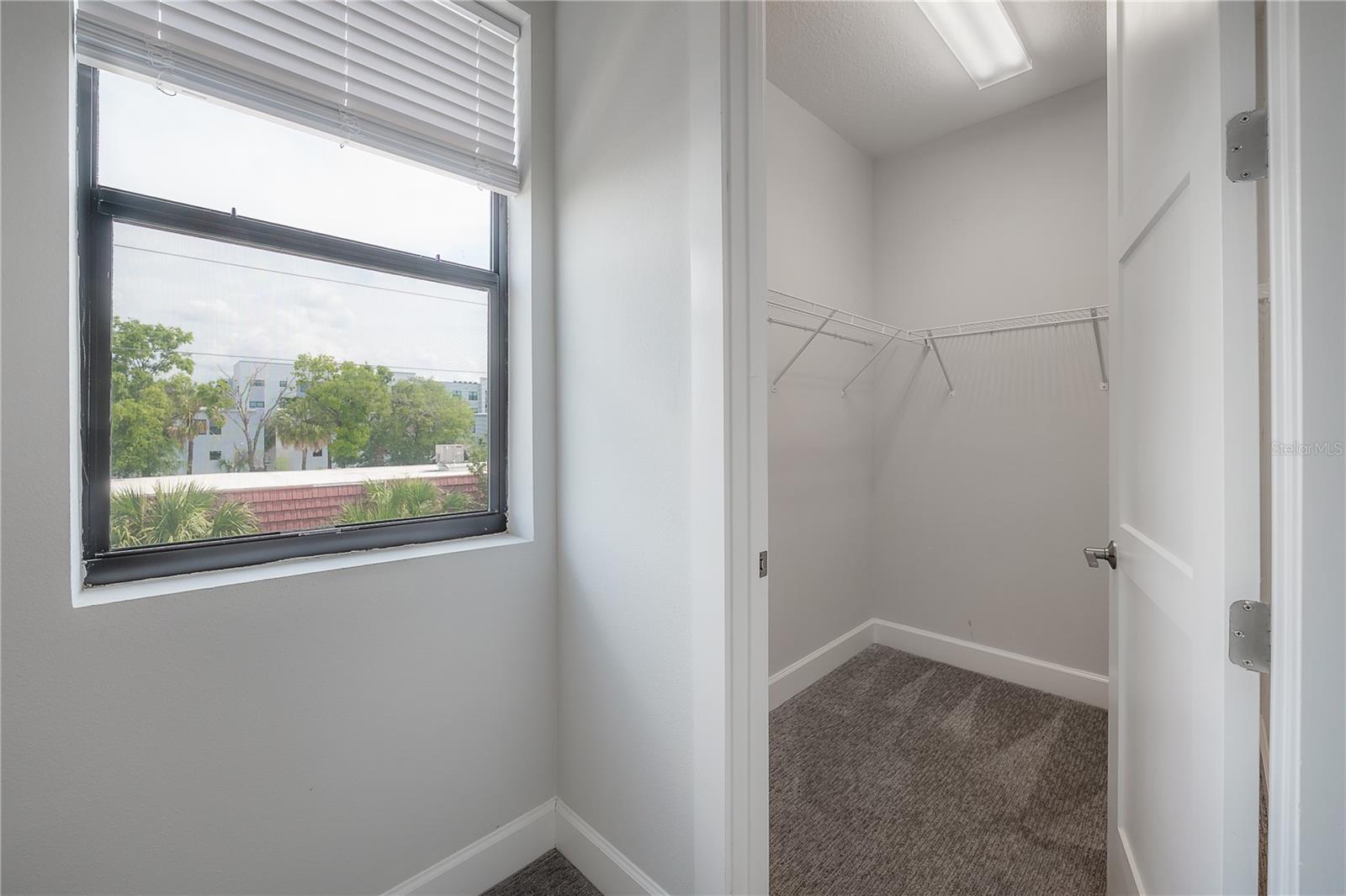 Guest bedroom walk in closet - 3rd level