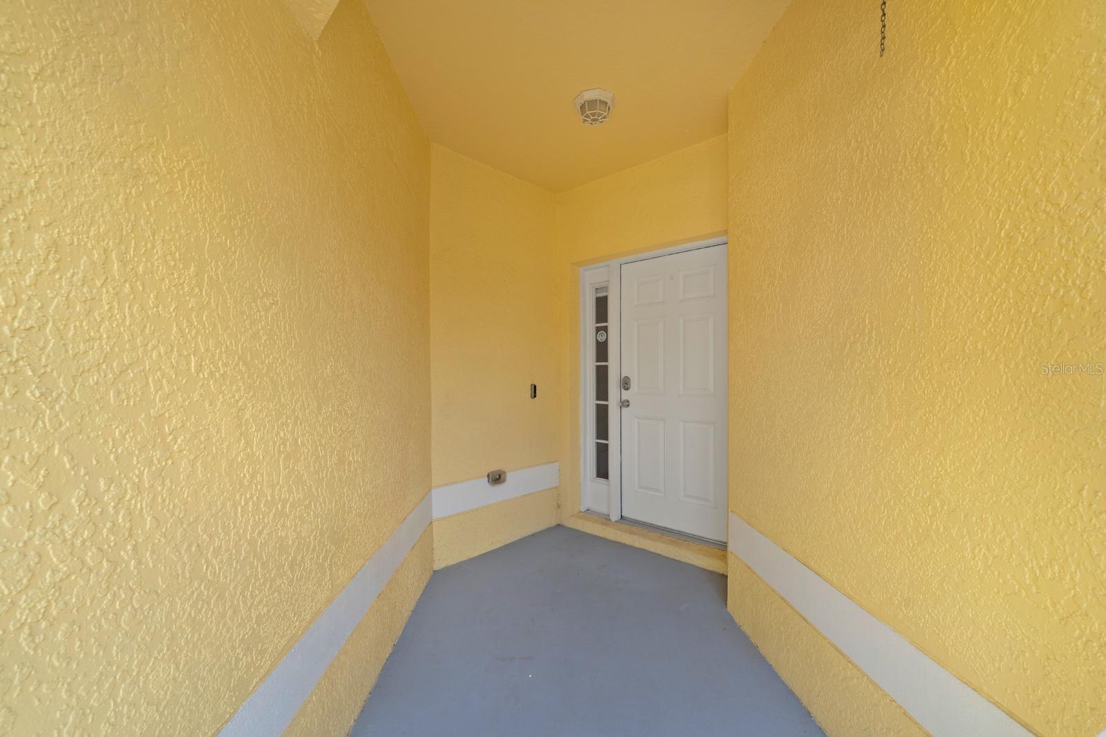 private front door enterance