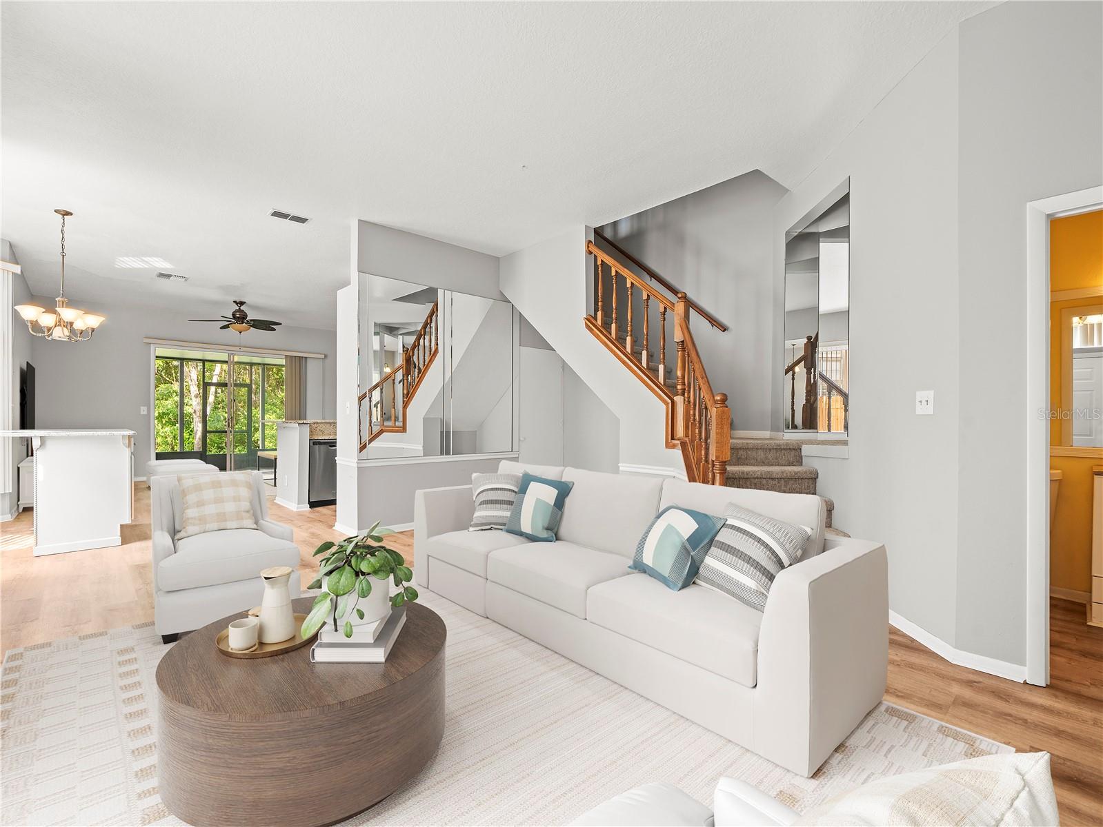 Room staged