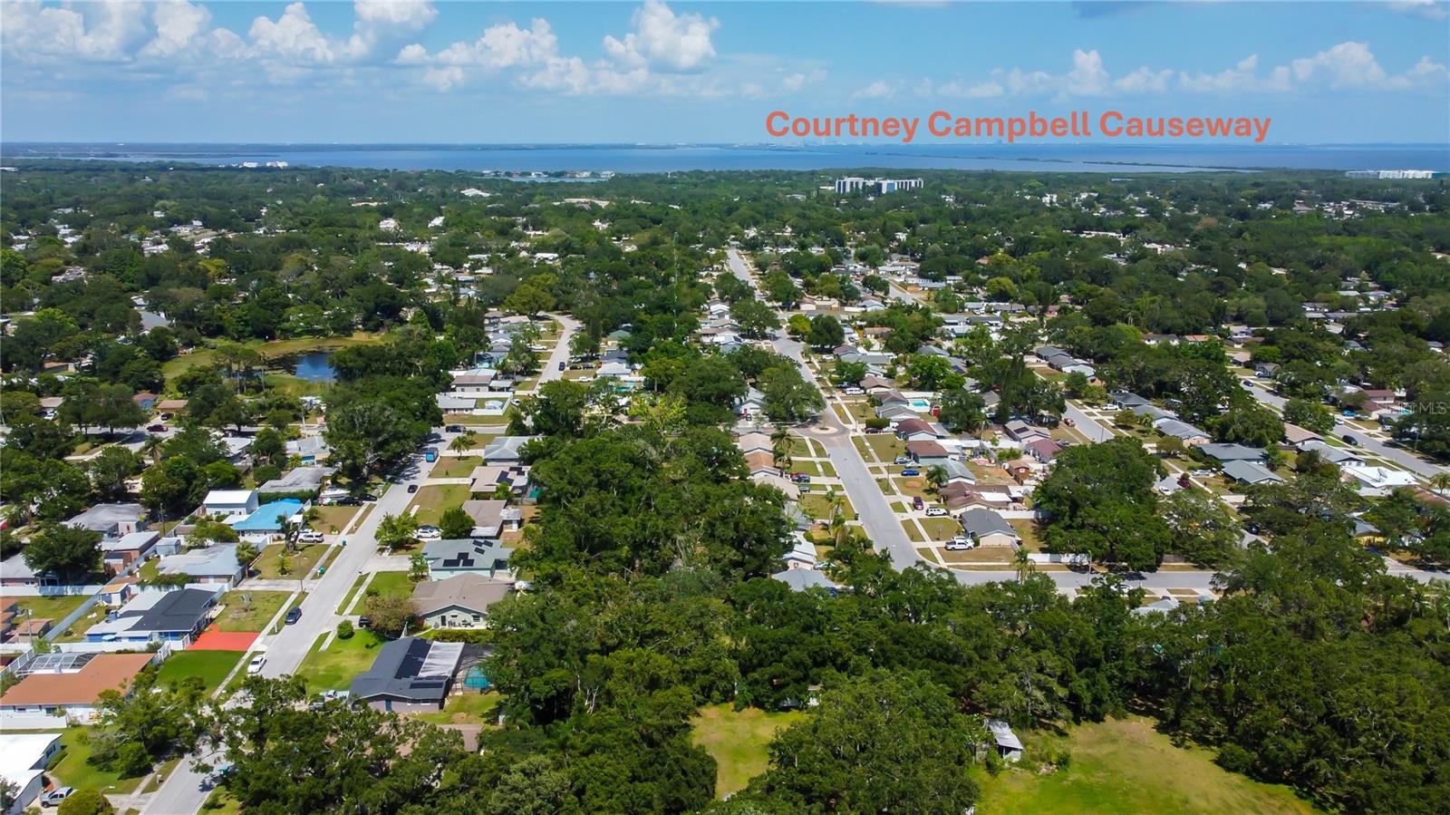 Aerial Views to Courtney Campbell Causeway