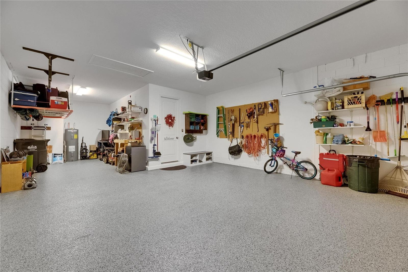 Garage with Epoxy Flooring