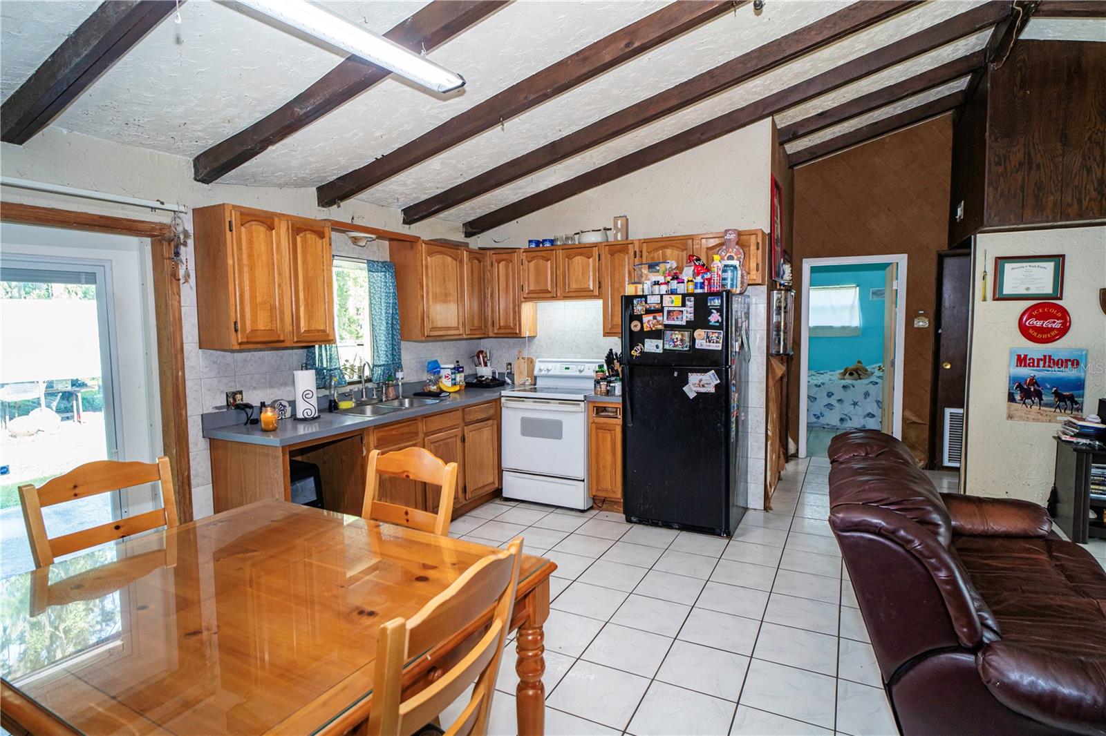Kitchen and livingroom from diningroom
