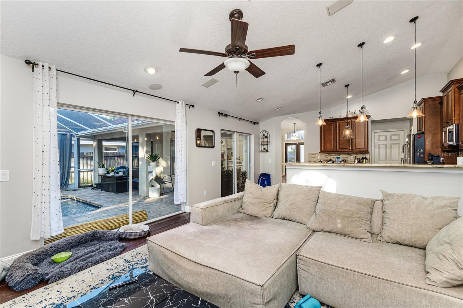 ceiling fans- family room