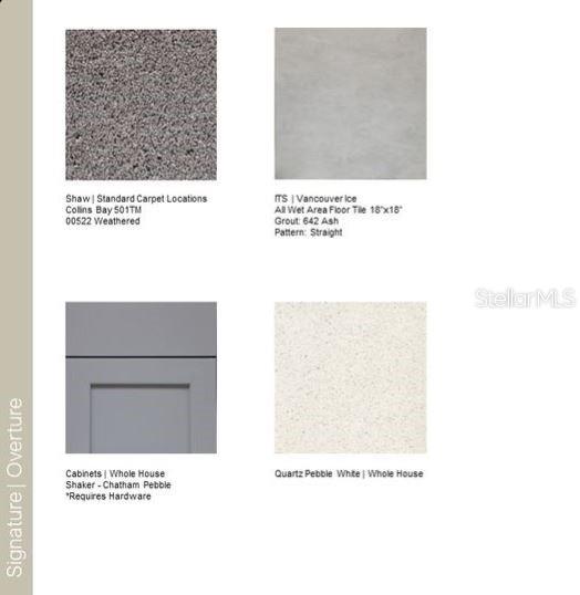Design Selections ~ Home is under construction, selections are subject to change