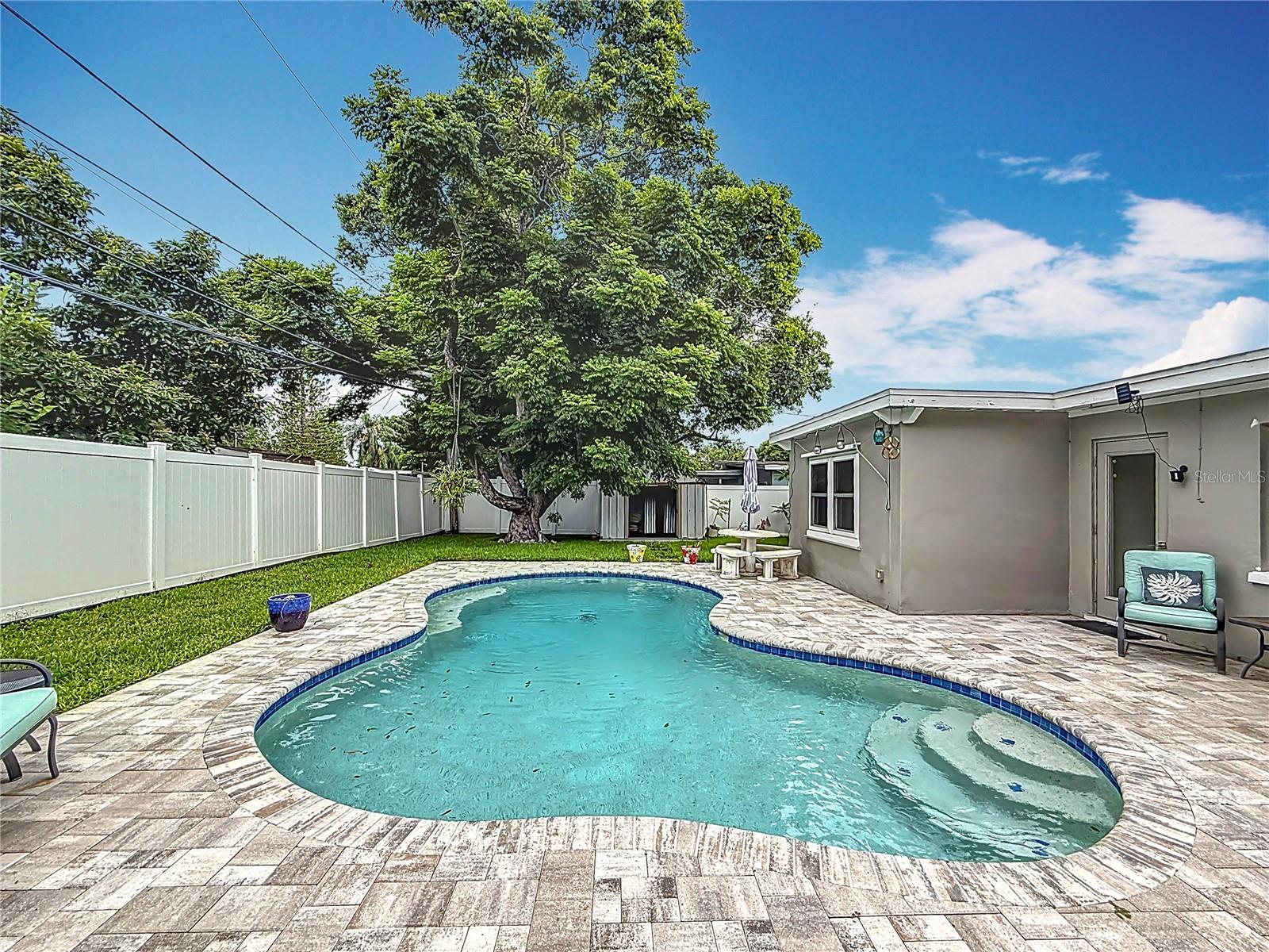 Outdoor Living Space & Pool Area