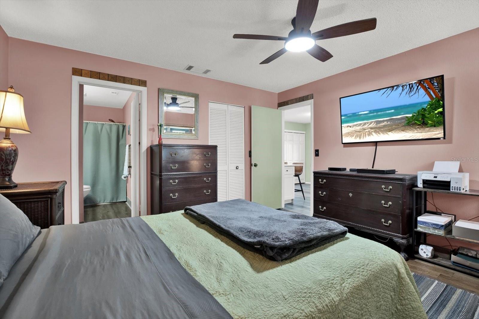 Ample storage with a large walk-in closet