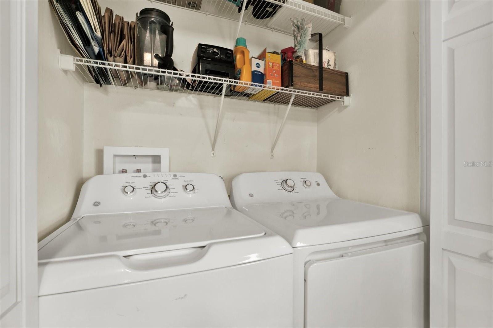 Convenient in-unit laundry with full-sized washer & dryer.