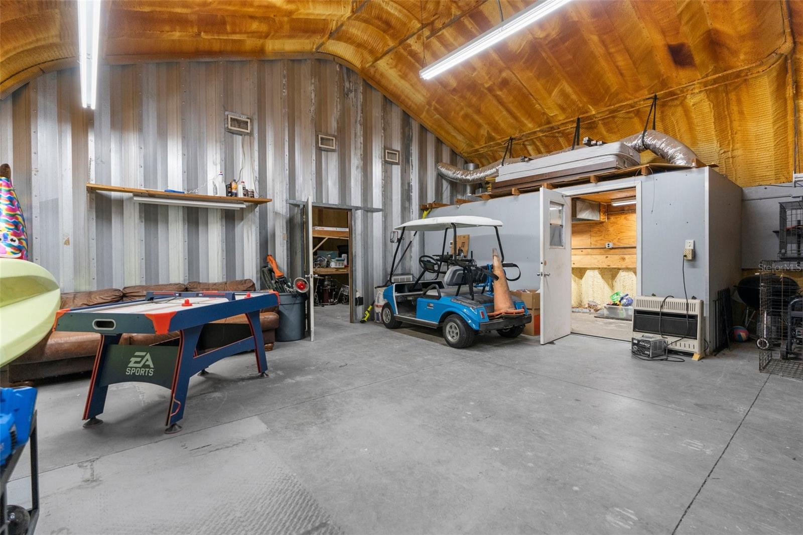 insulated, on concrete slab with its own a/c unit