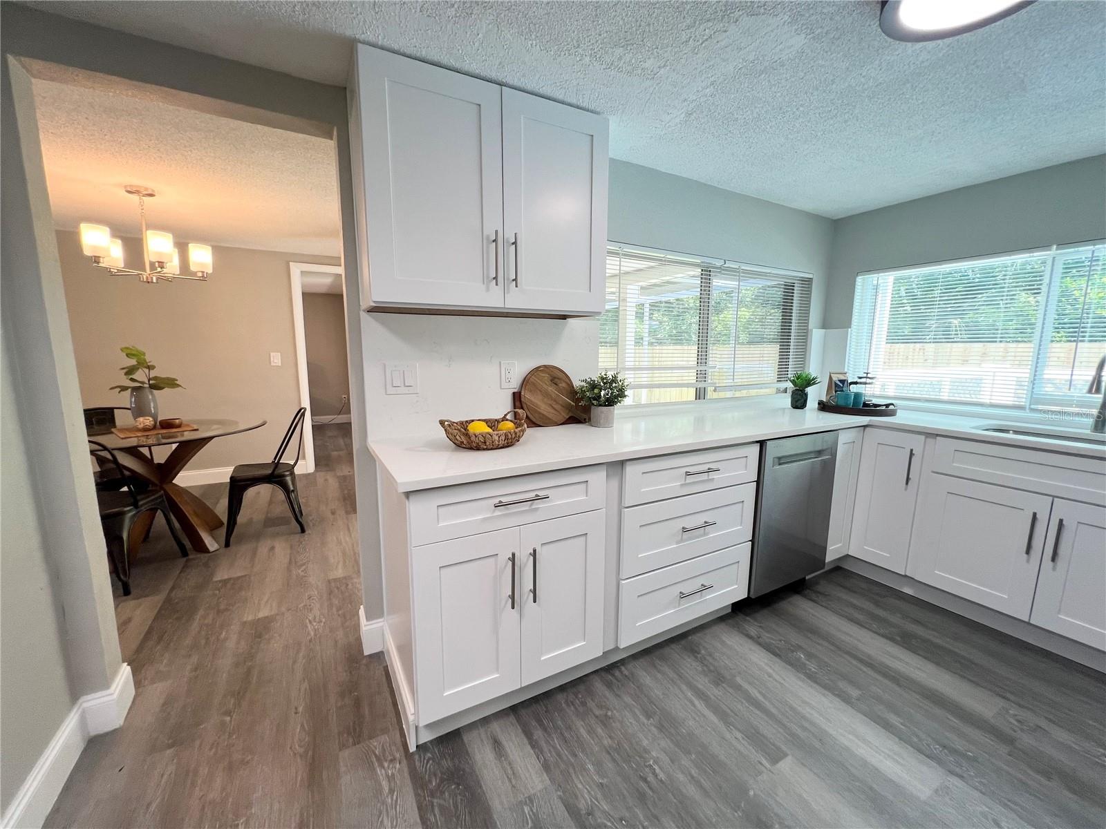 KITCHEN VIEW FROM FAMILY ROOM