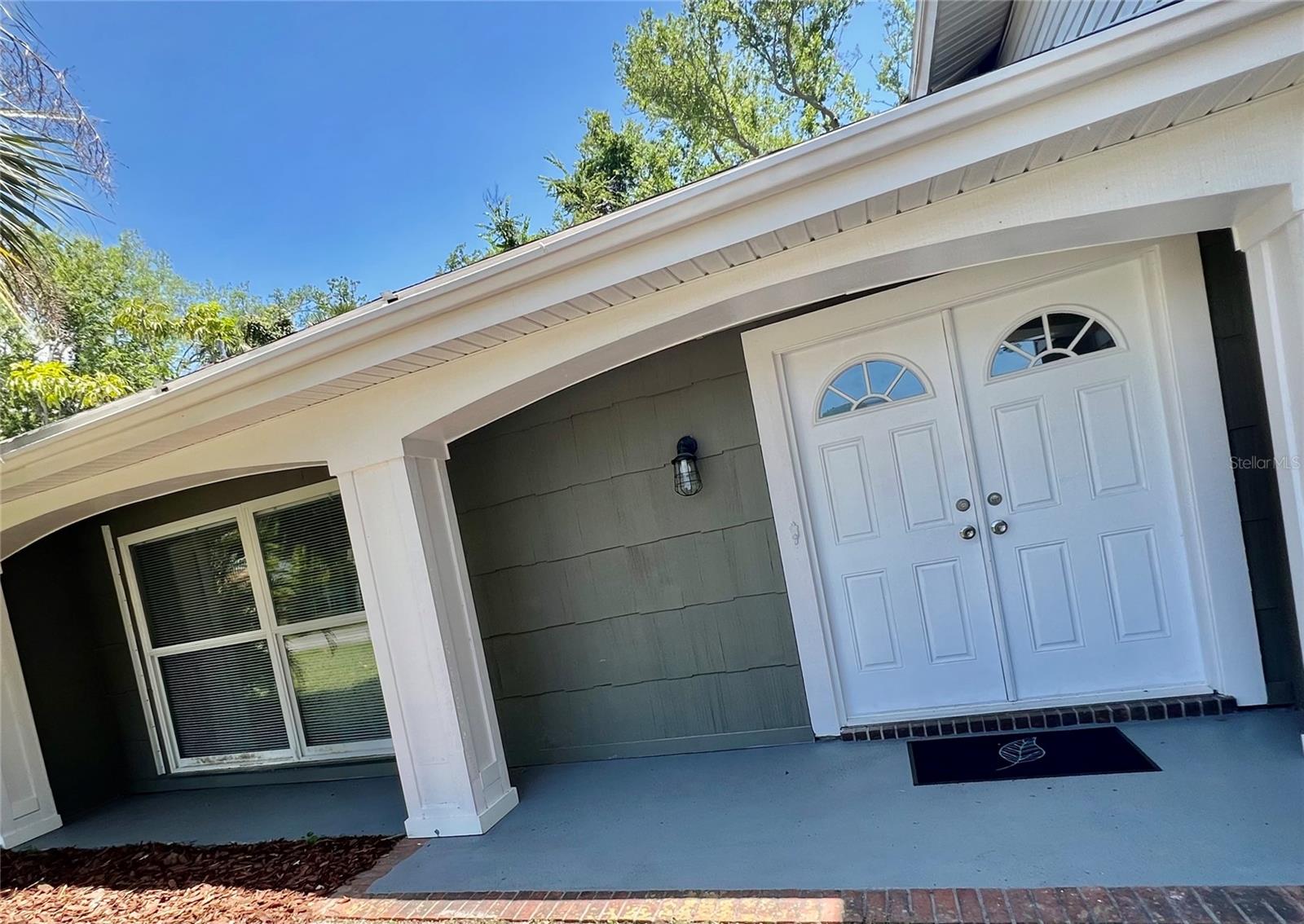 FRONT PATIO AND FRONT DOOR