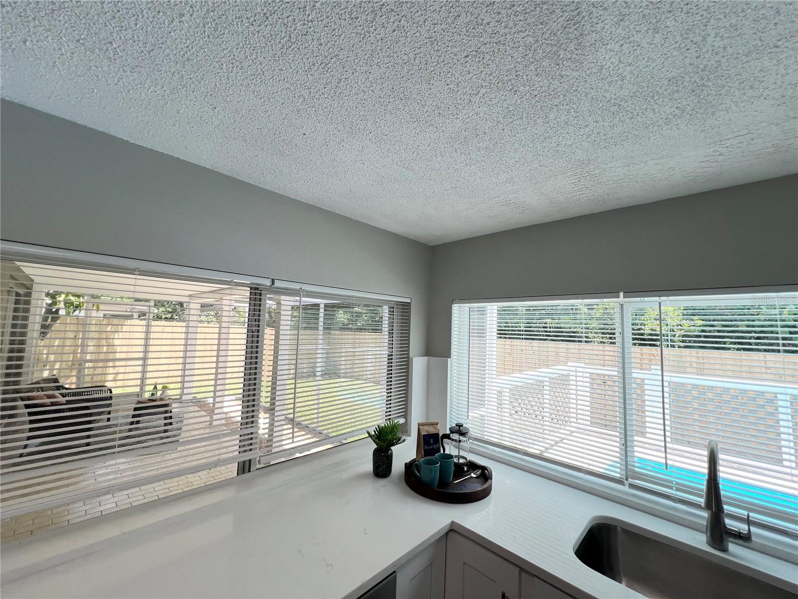 POOL AND LANAI VIEW FROM KITCHEN
