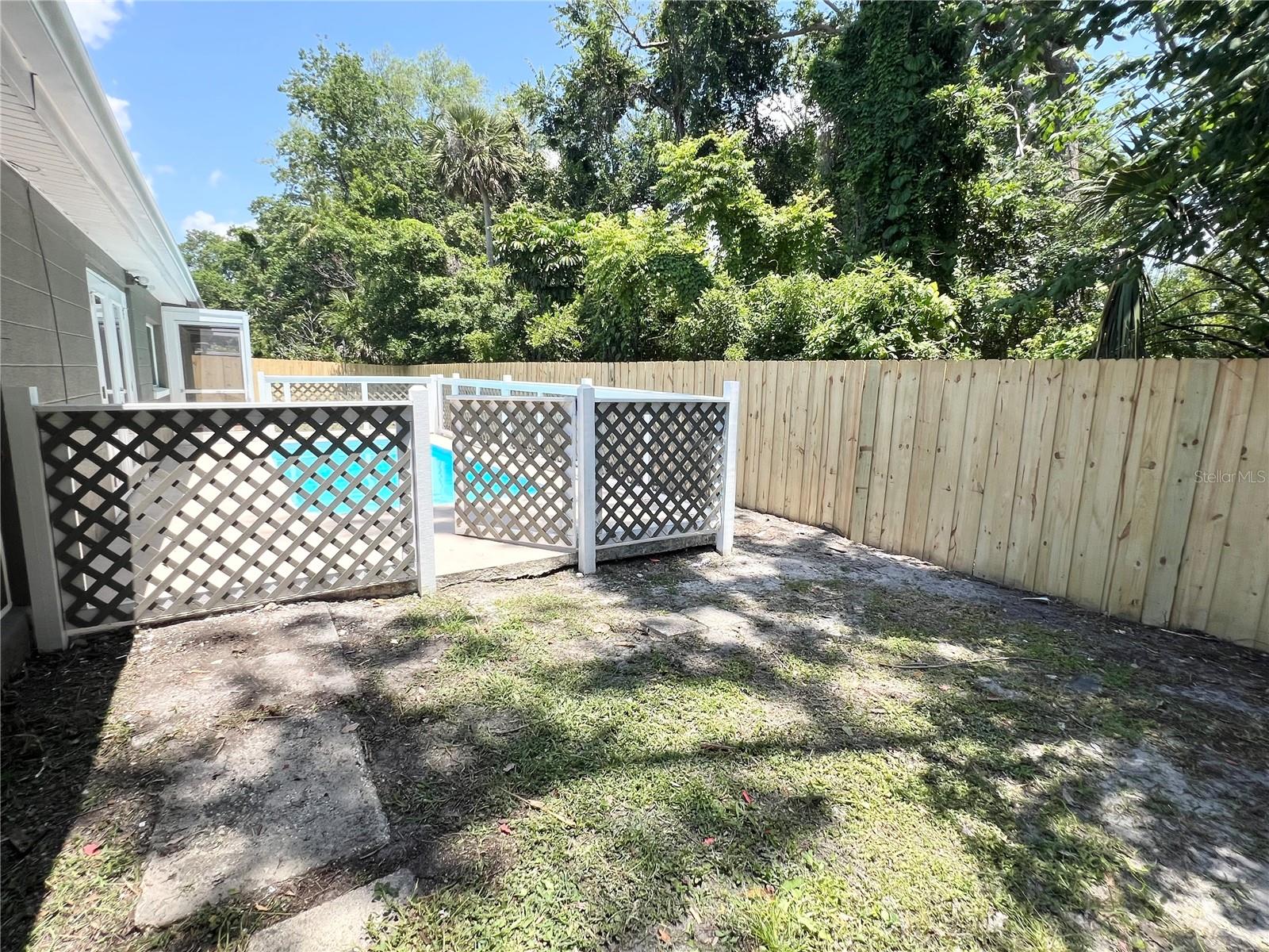 POOL AND BACK YARD