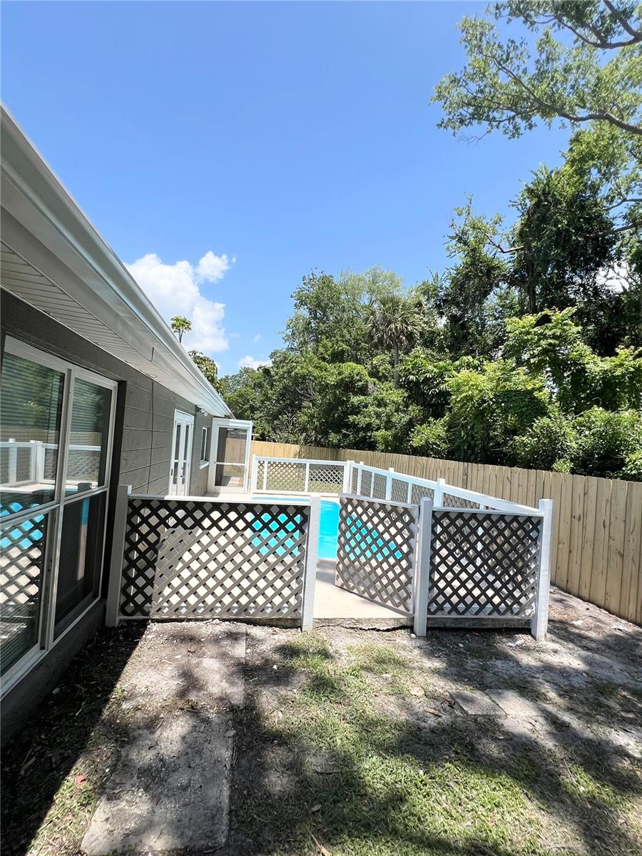 POOL AND BACK YARD