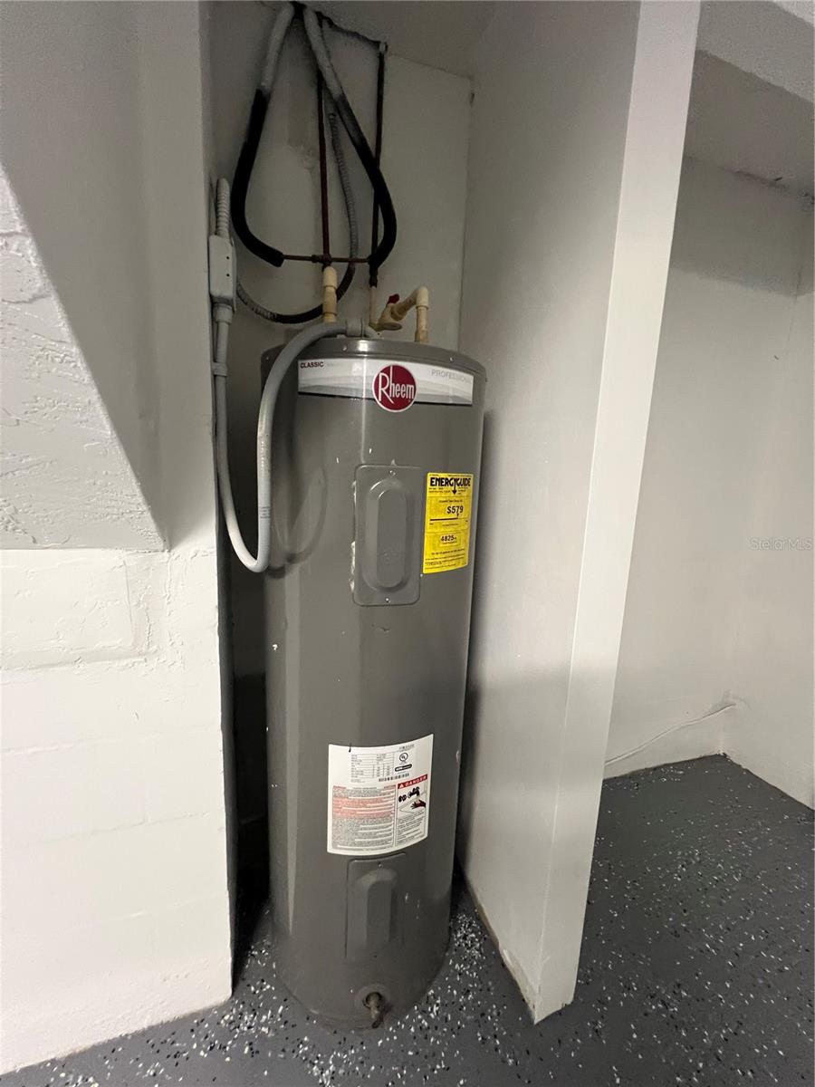 WATER HEATER IN GARAGE