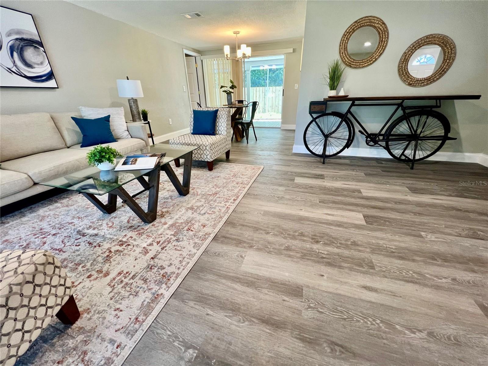 LIVING ROOM AND DINING ROOM