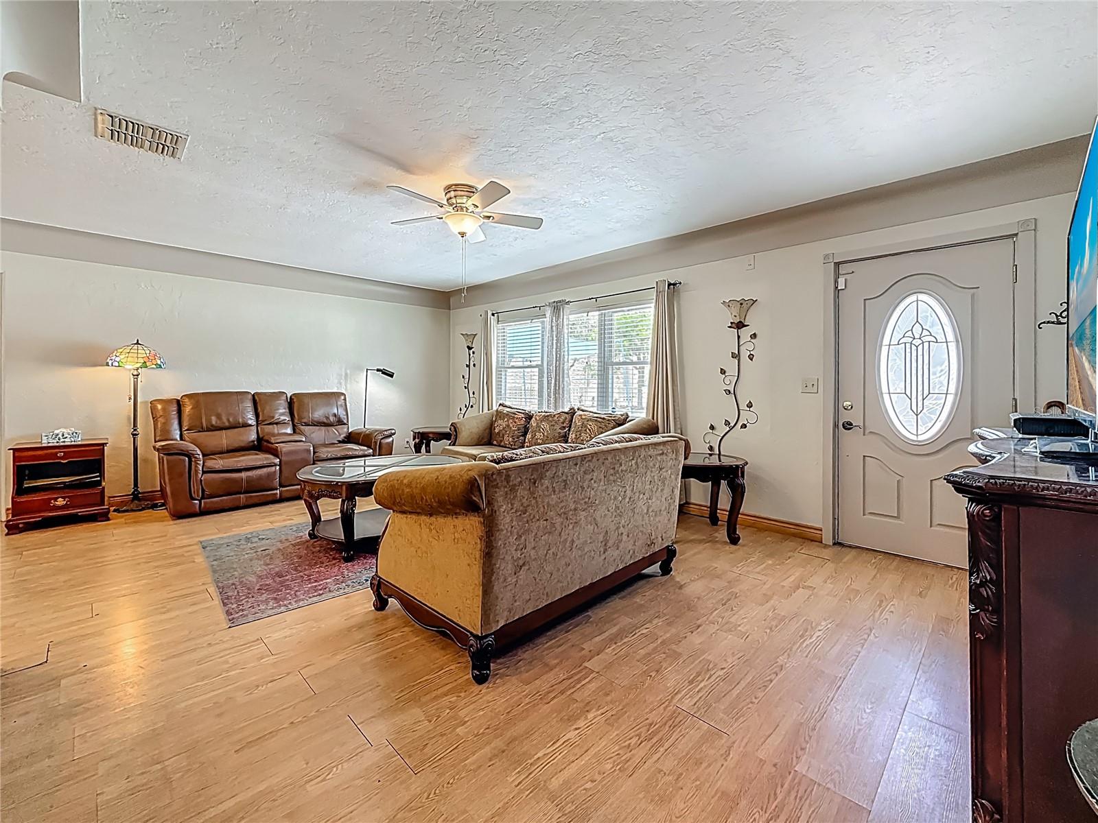 Front entrance, Living Room, Fan