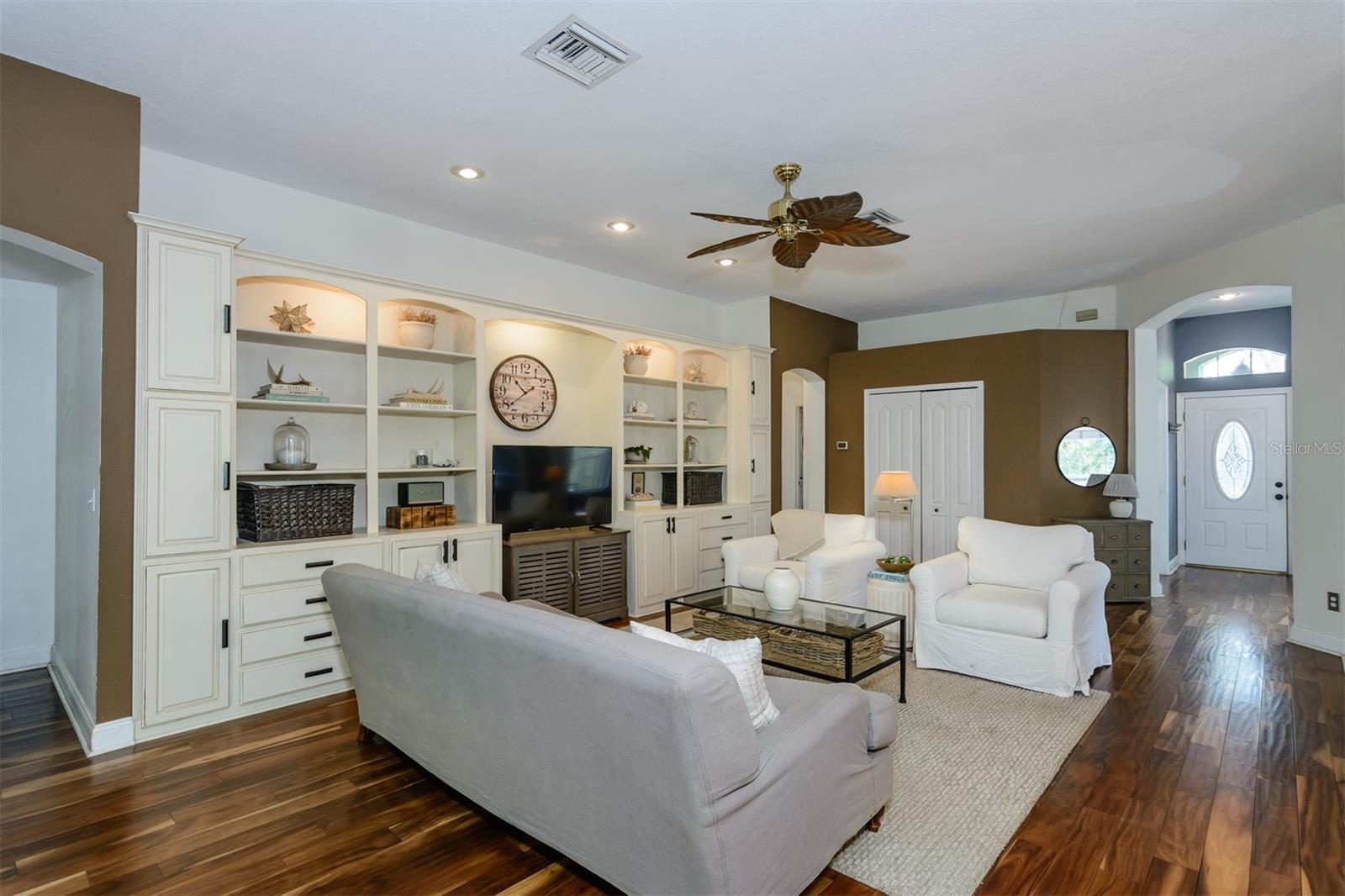 Family Room adjoins to kitchen and eating area