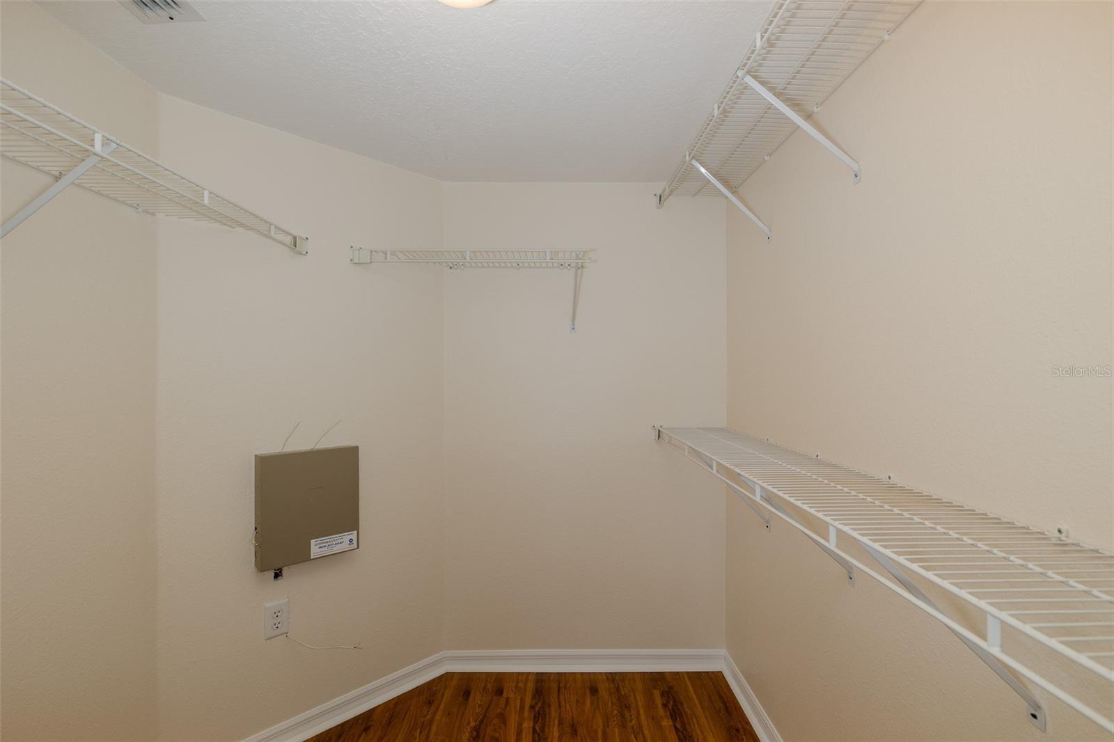 Primary walk in closet
