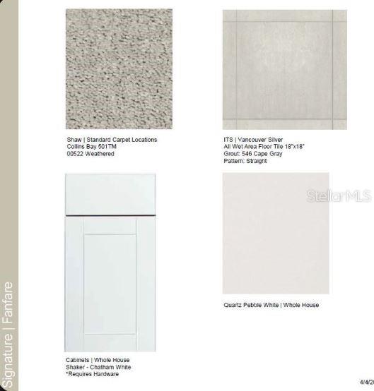 Design Selections ~ Home is under construction, selections are subject to change