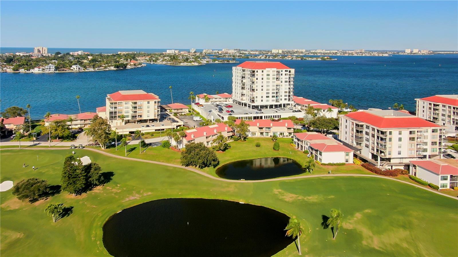 Casa G Building located between the Isla Del Sol Golf Course & Boca Ciega Bay