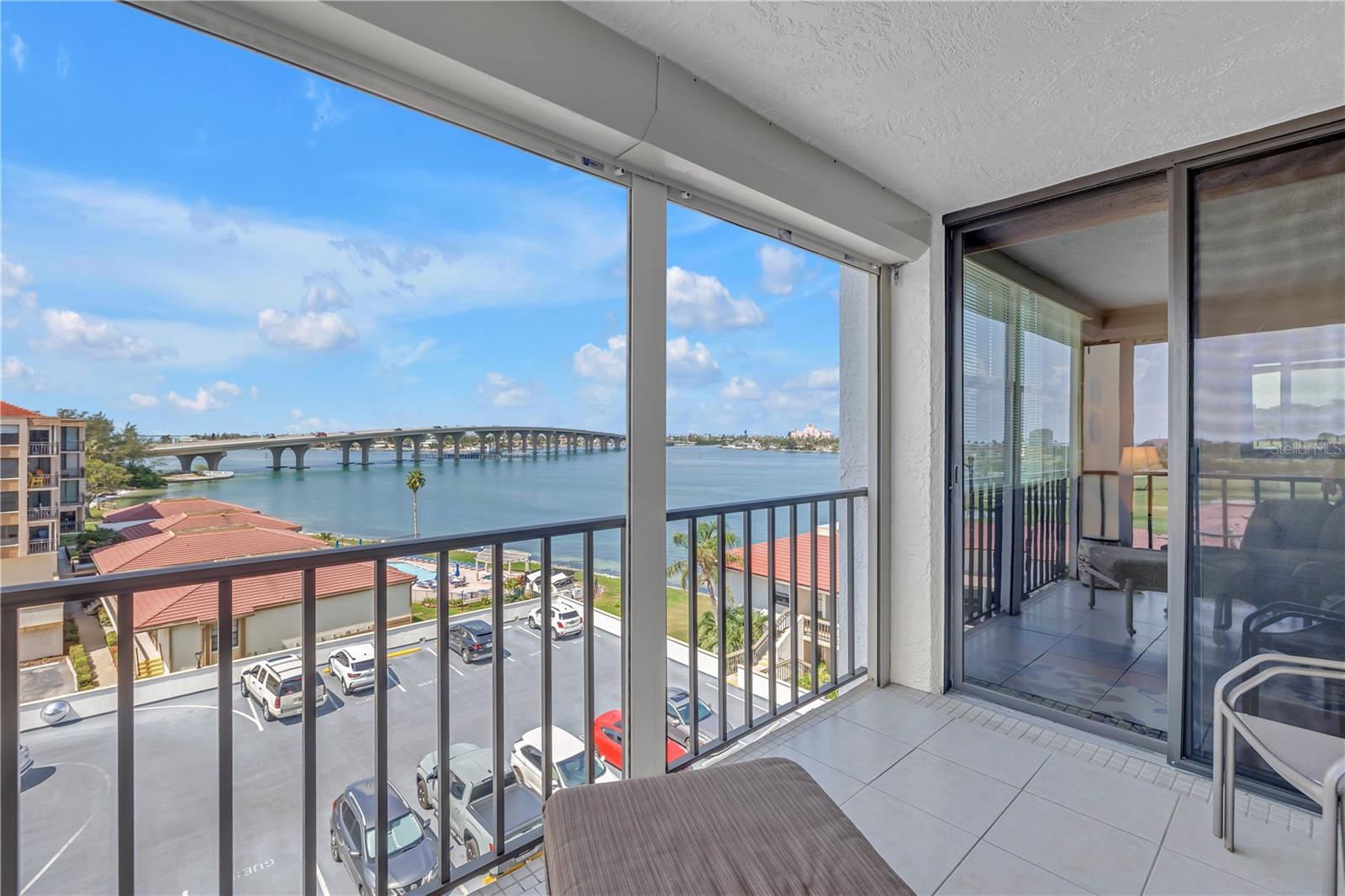 Spacious Balcony with Intracoastal Waterviews