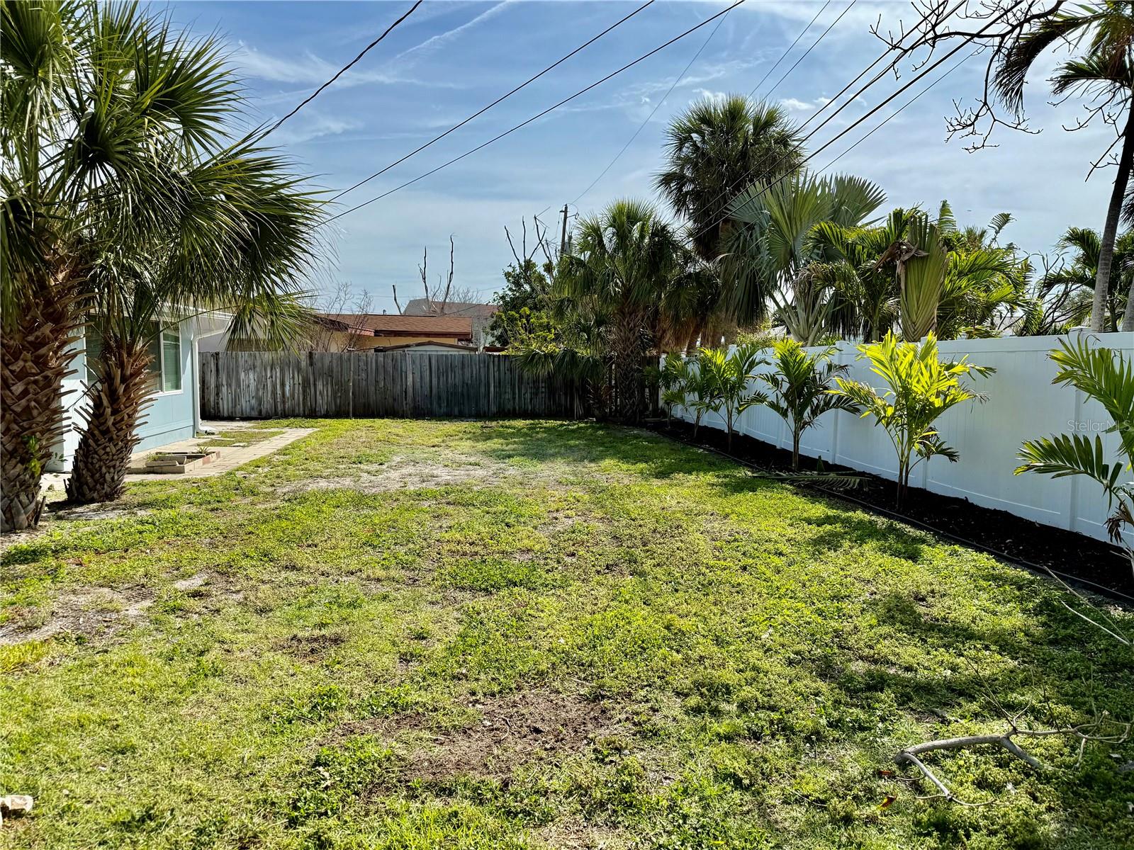 large rear yard