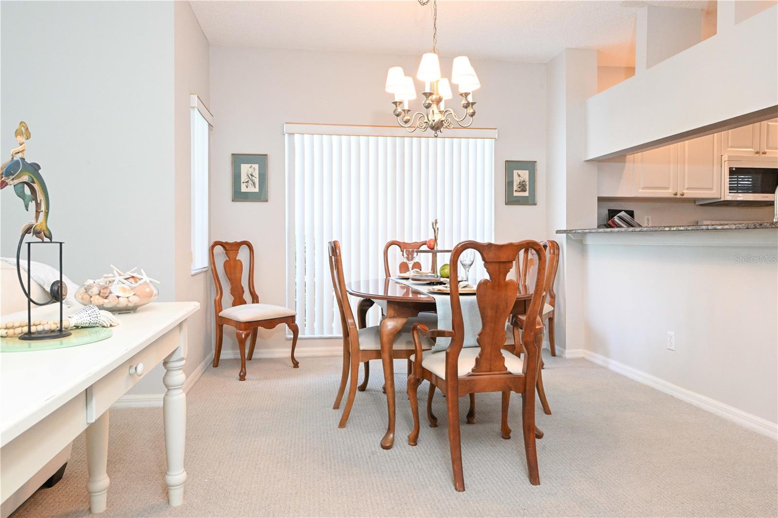 Dining and living area