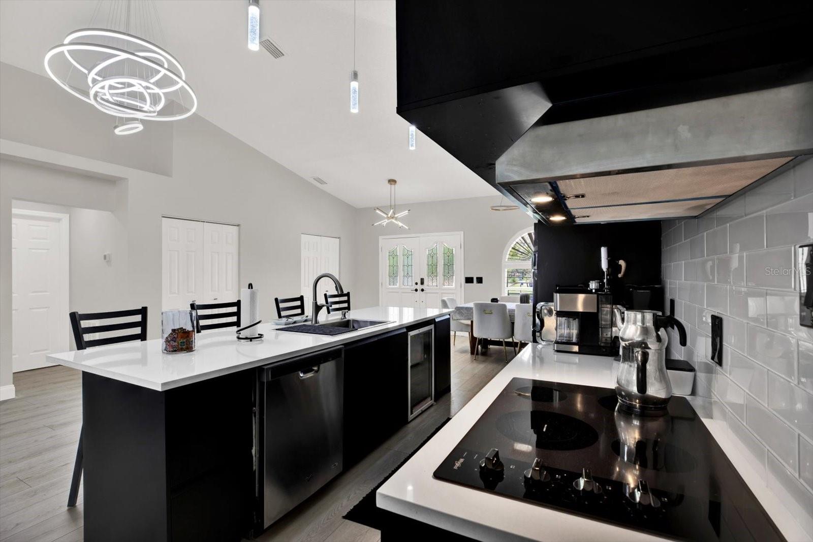 Kitchen for gourmet cooking