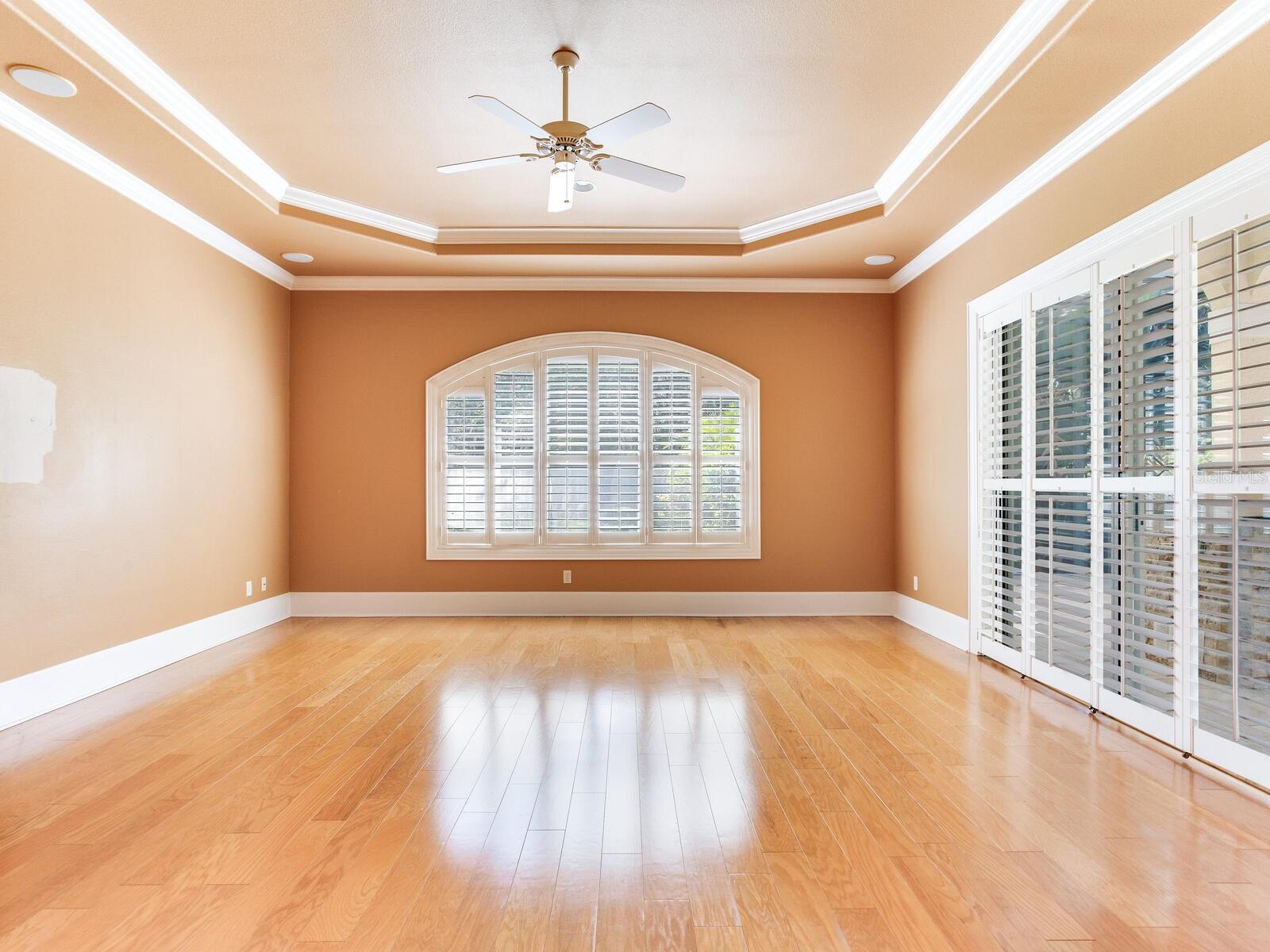 Bonus Room / Coffered Ceiling / Crown Molding