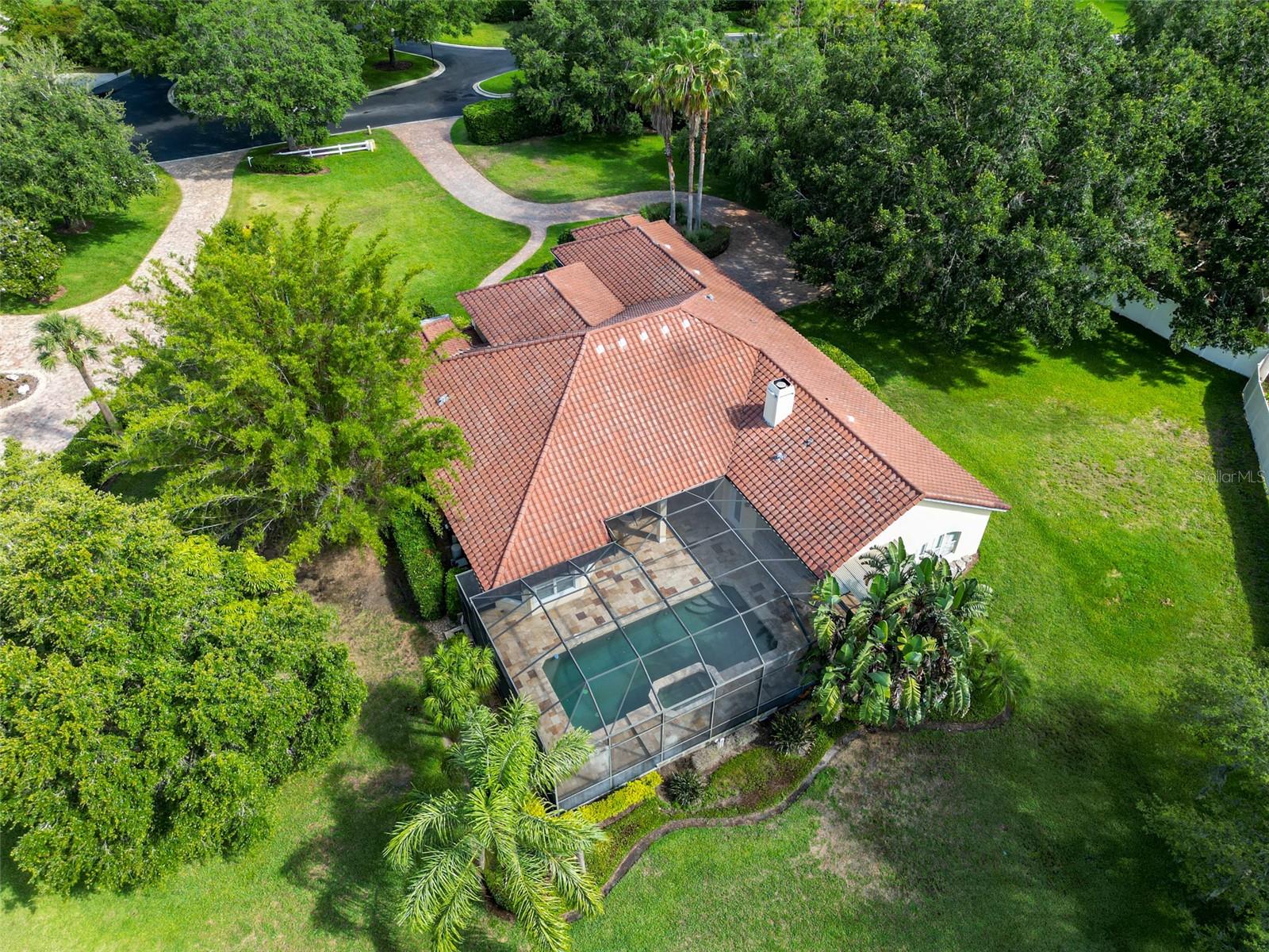 Aerial - Screened Pool