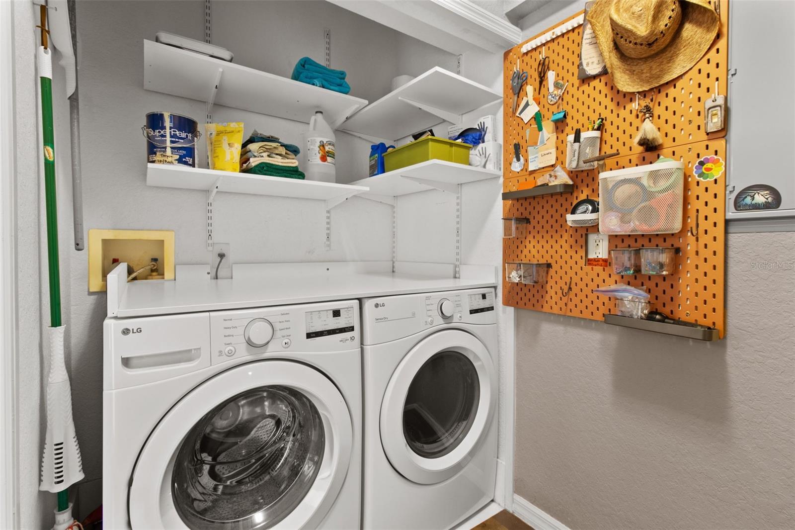 Laundry room in house
