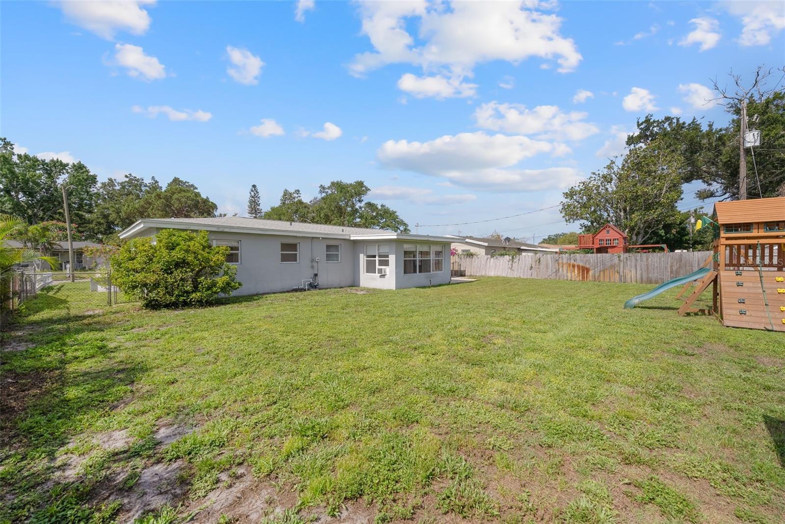 Spacious Fenced-in Yard