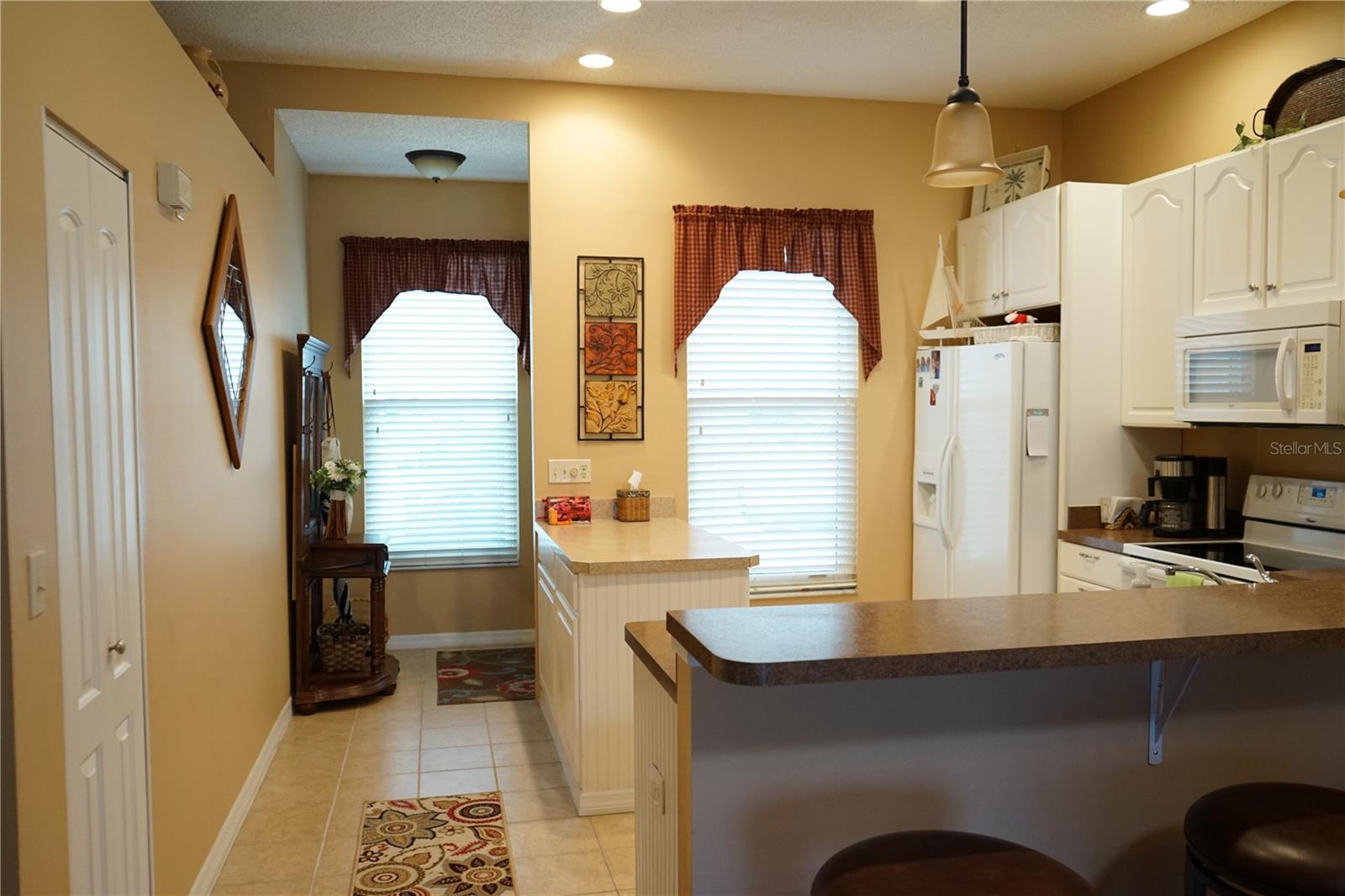 entry and open kitchen