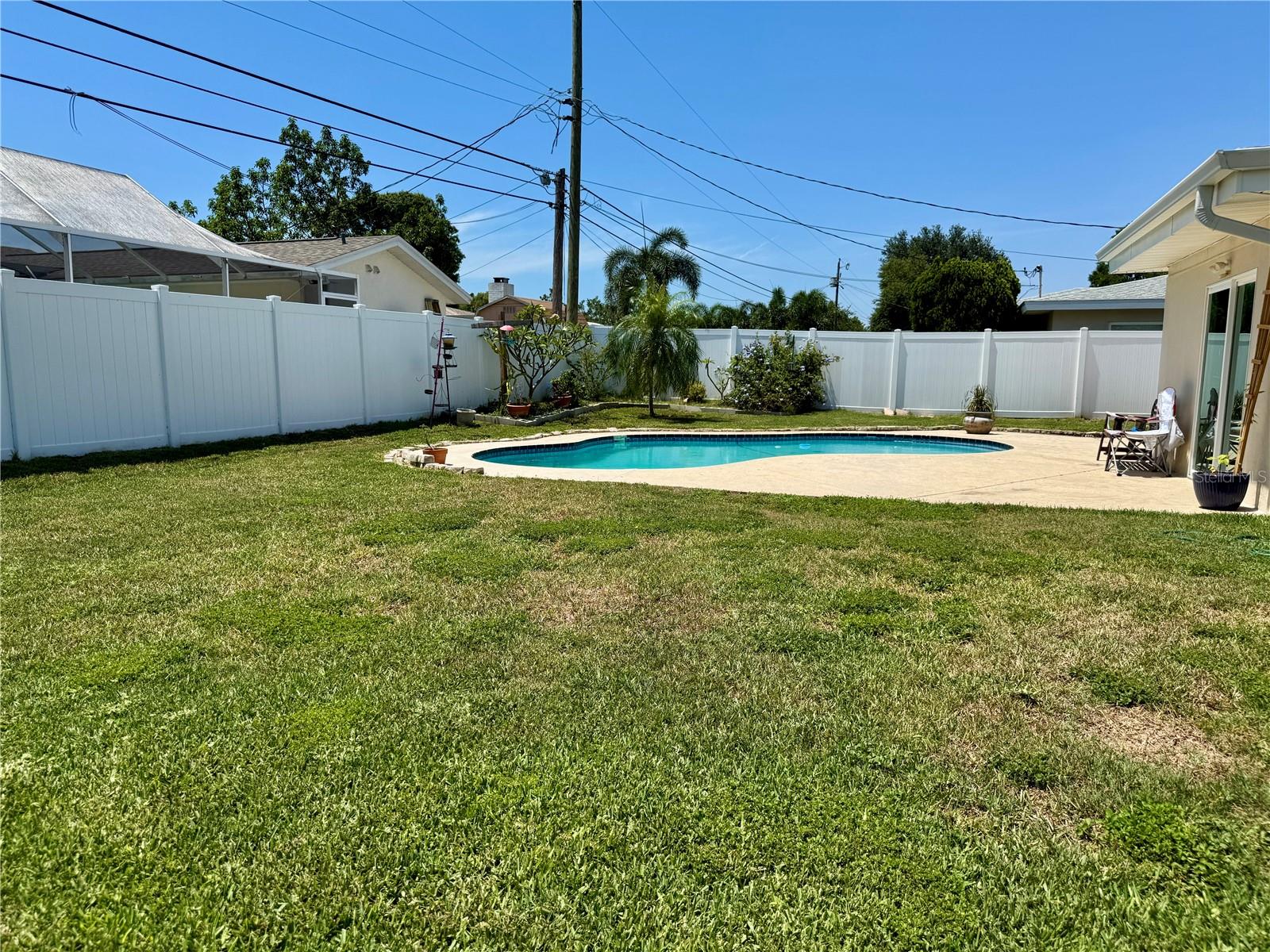 Pool and yard view