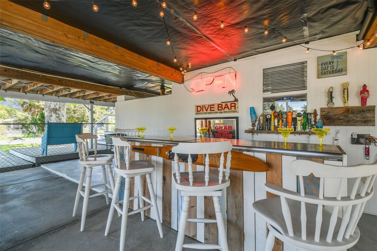 You can have all of your friends over for your private happy hour