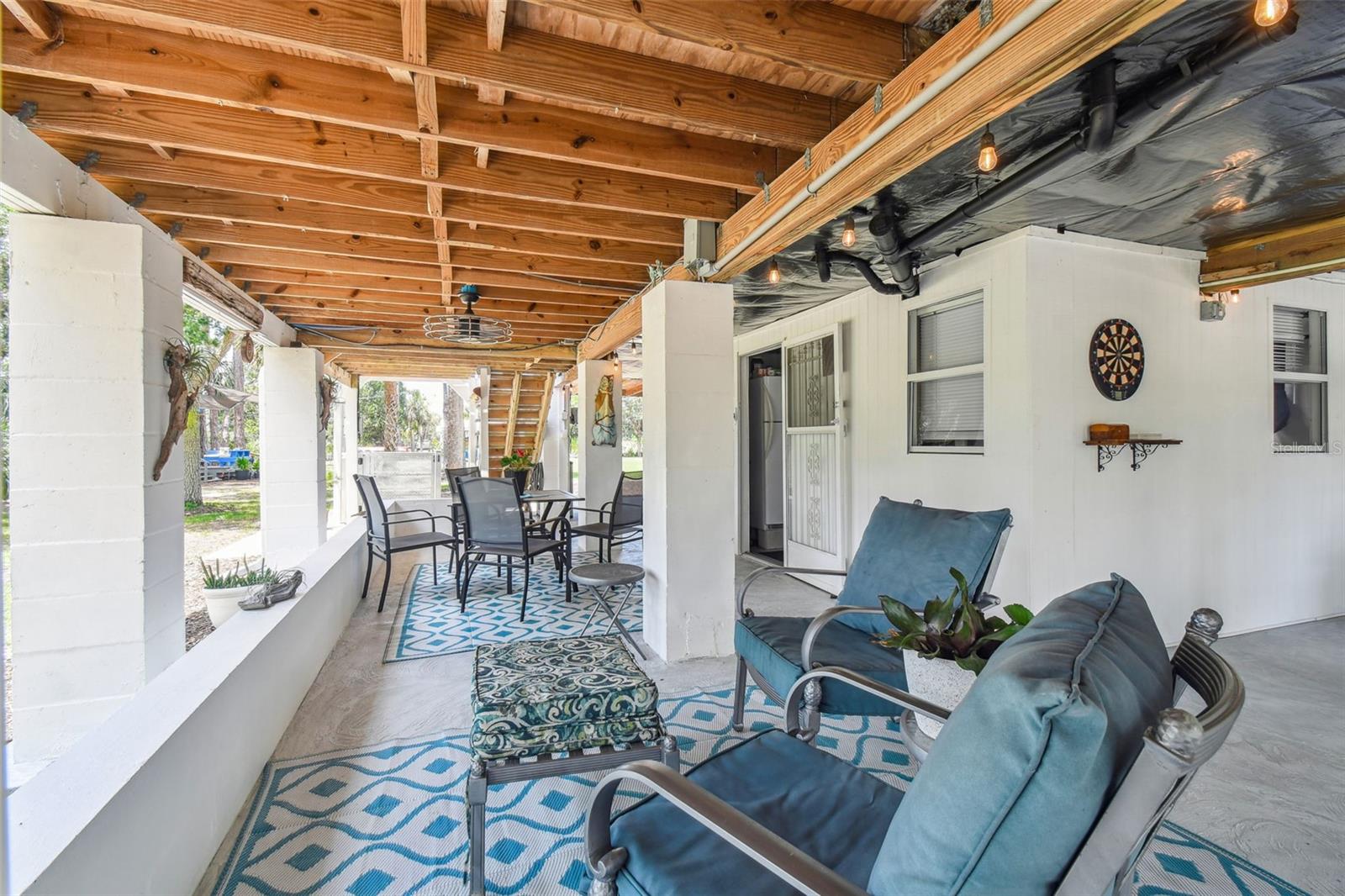 The downstair entertaining areas are endless