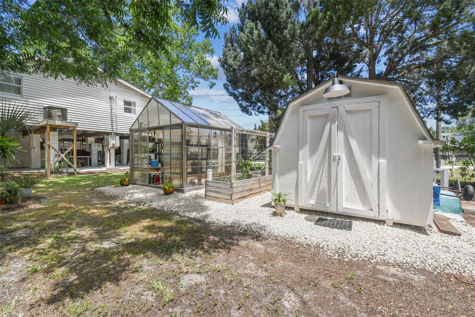Shed perfect for storing lawn equipment