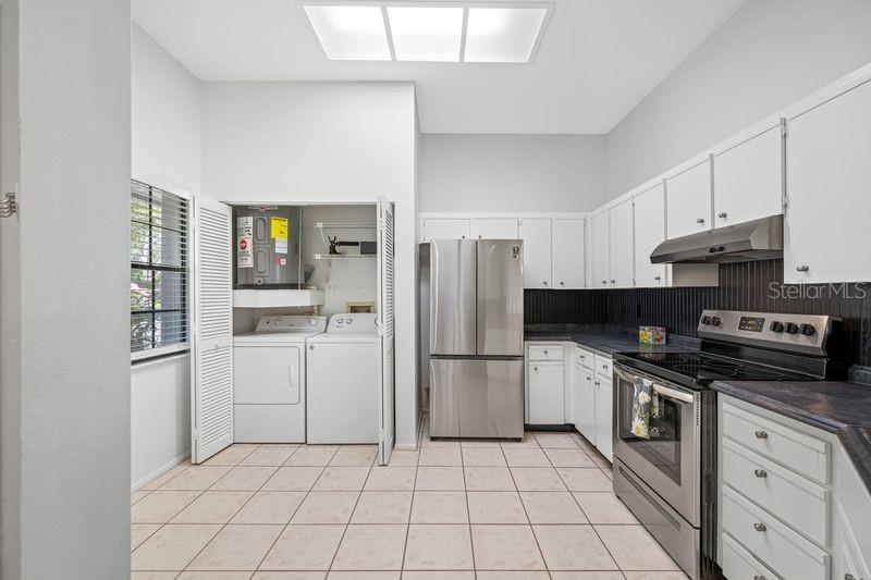 Kitchen with Laundry Closet