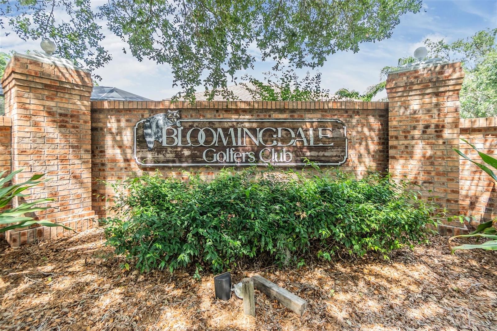 Community entrance sign