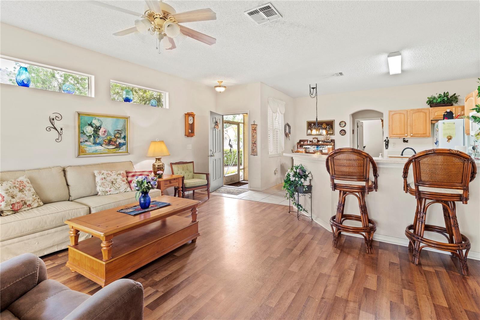 Just inside the front door is your spacious living room