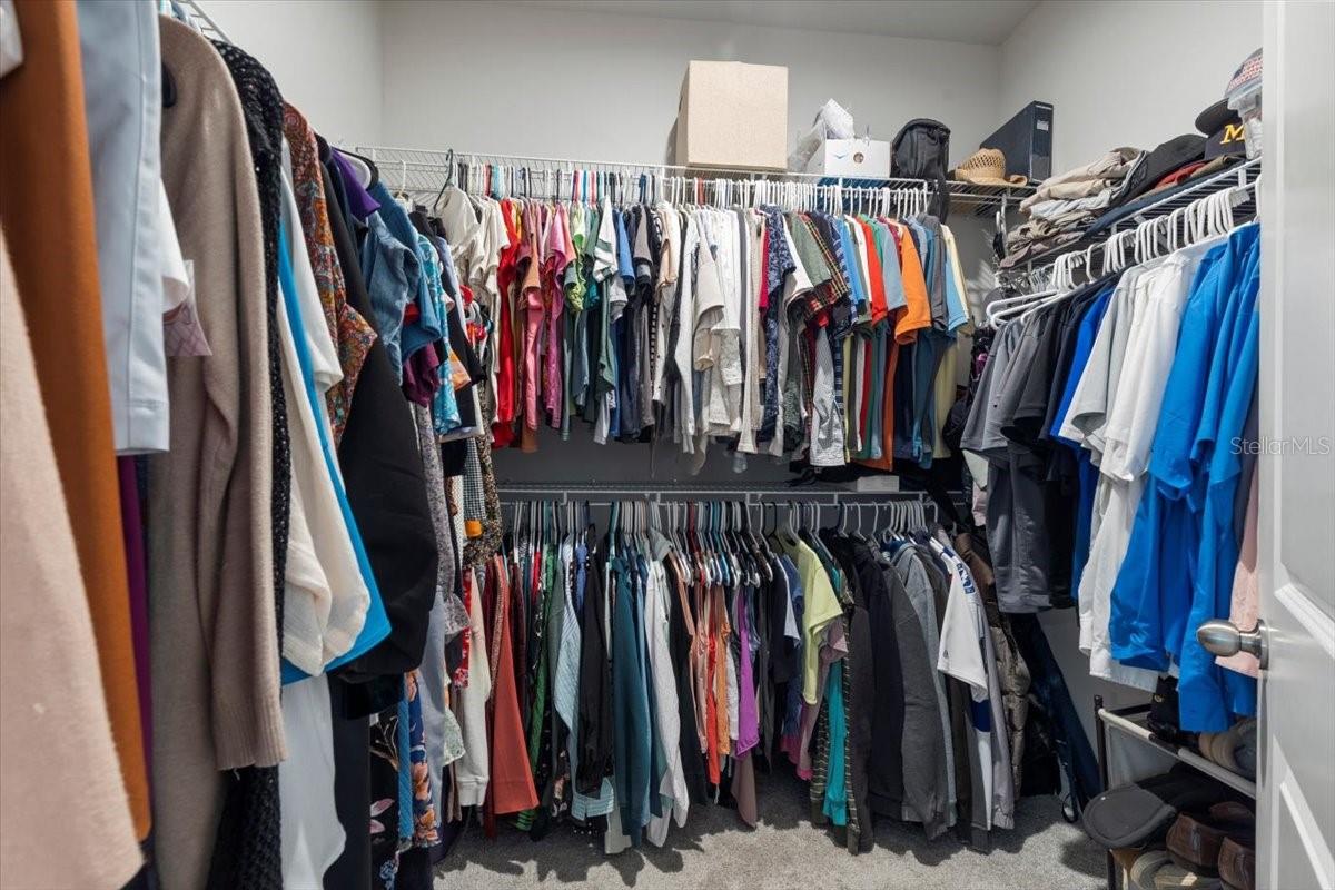 Primary closet