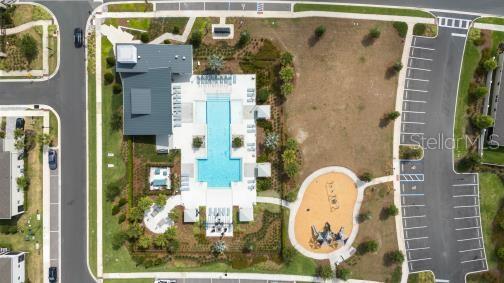 Pool and adjacent playground