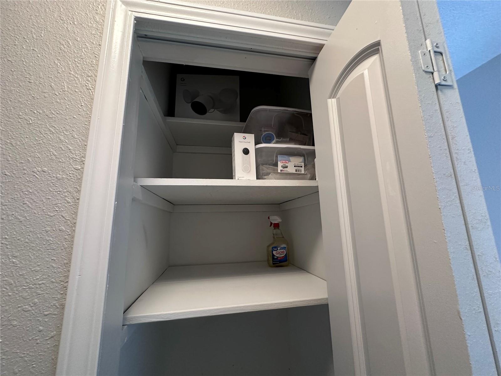 Storage on Hallway to Primary Bedroom