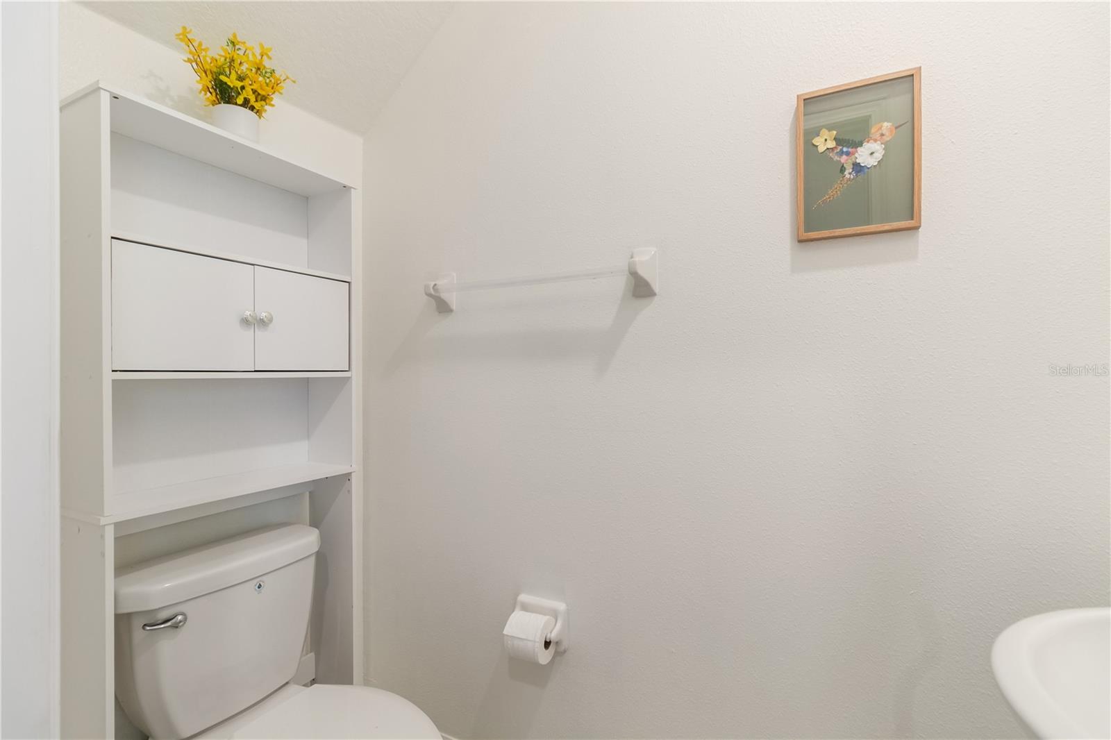 1/2 bathroom downstairs
