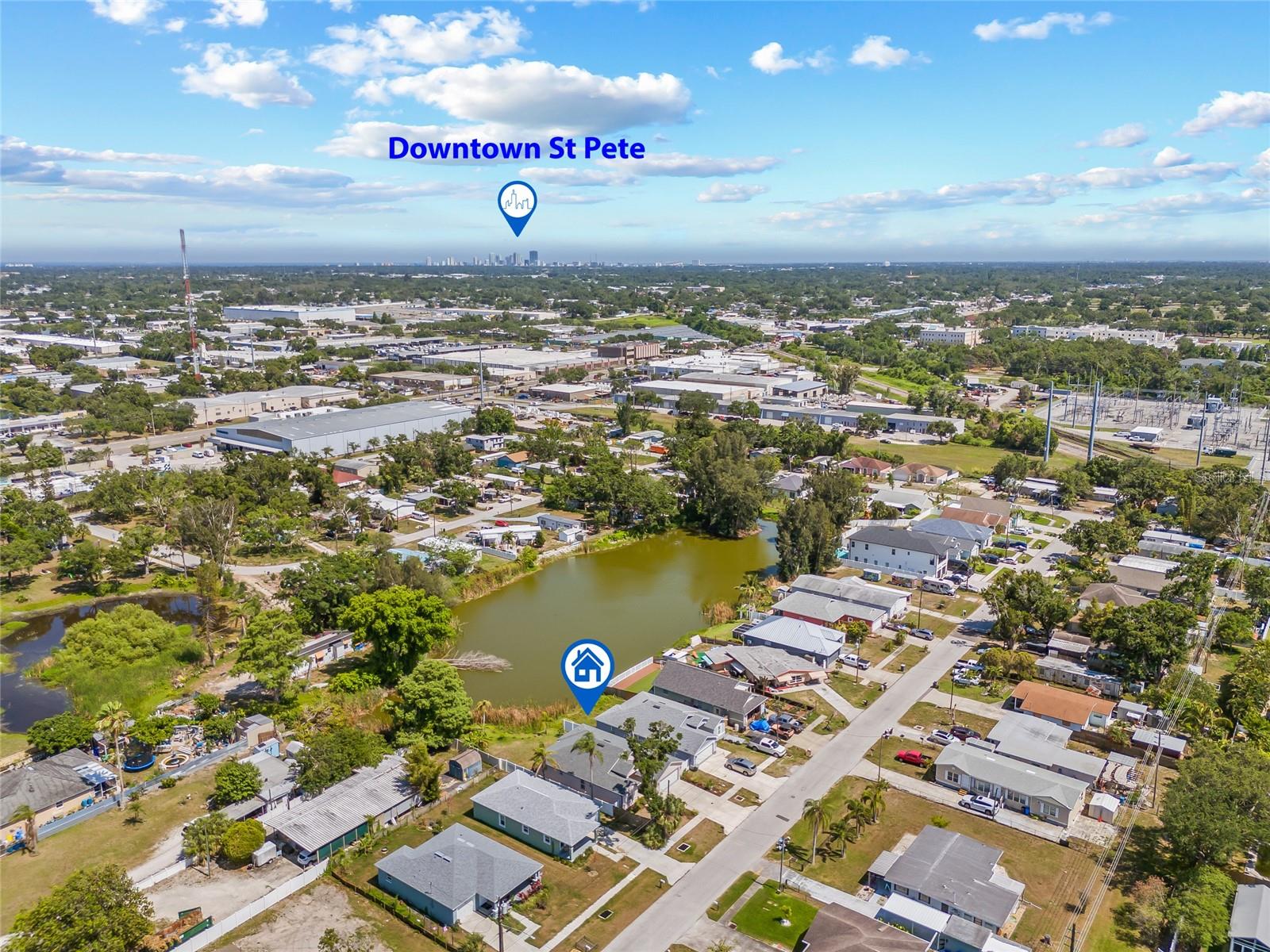 Just minutes away from vibrant downtown St. Pete, giving you quick access to restaurants, shopping, museums, and nightlife. Also, quick access to airport.